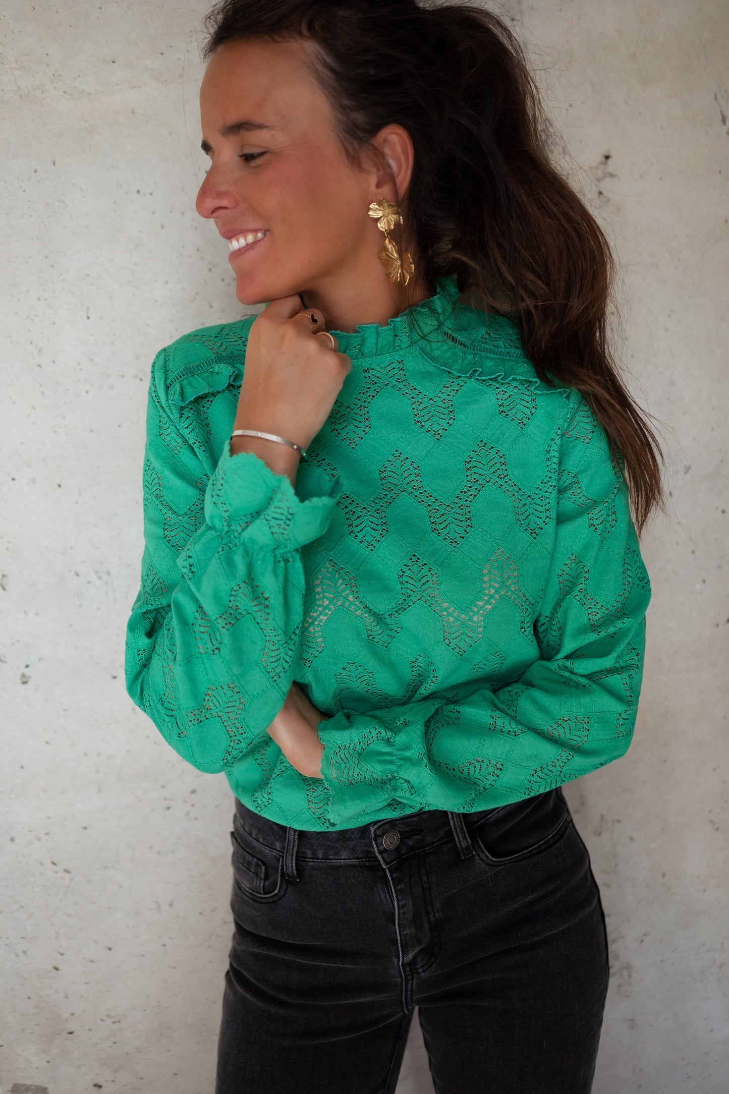 Green Walker Blouse