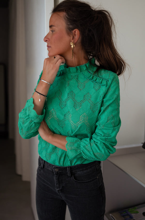 Green Walker Blouse