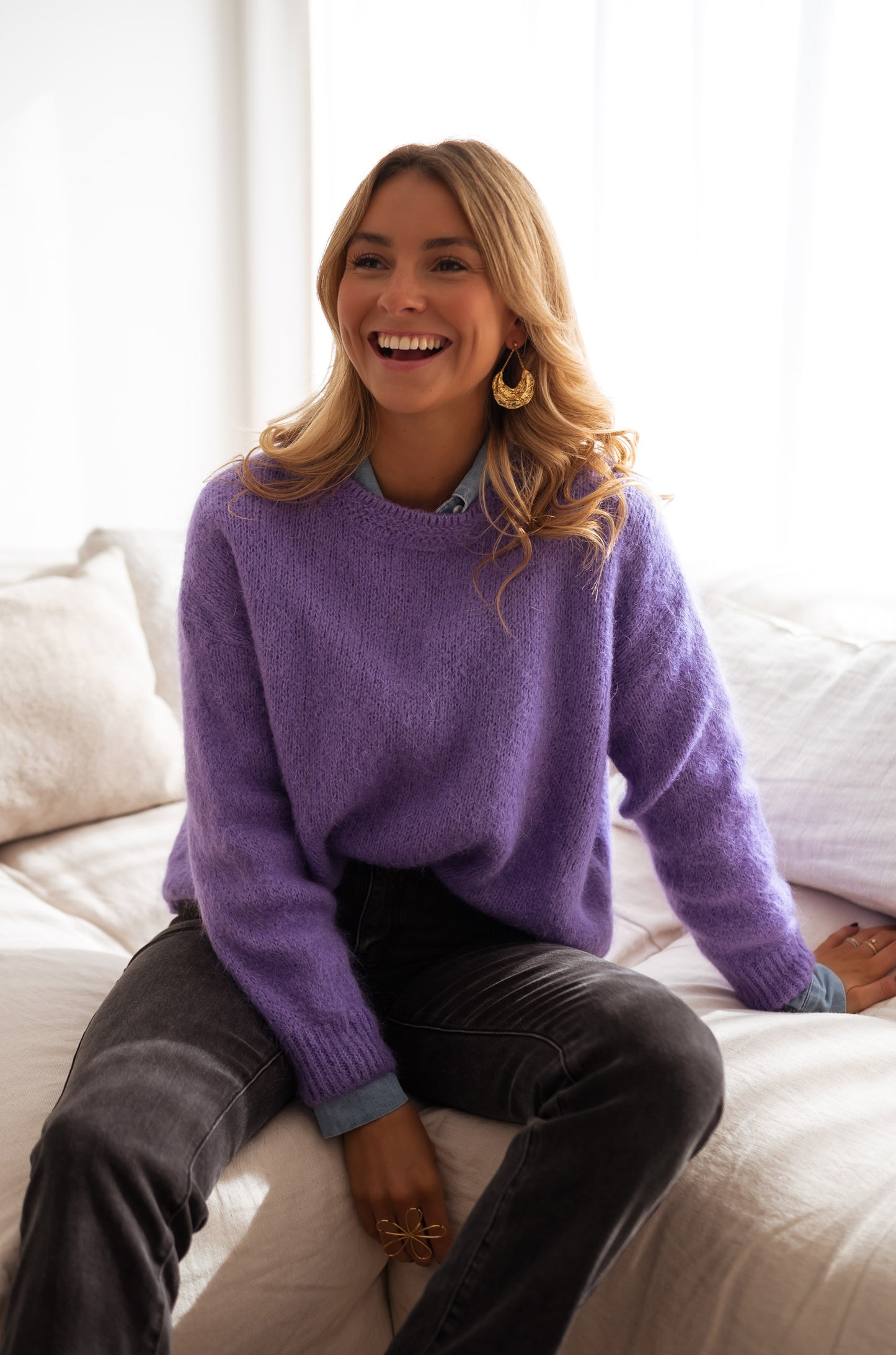 Jacob Purple Sweater