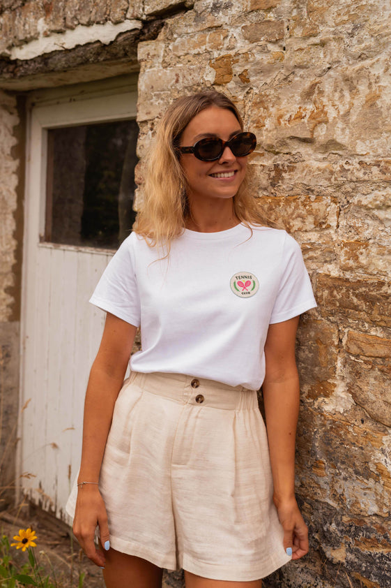 White Tennis Club T-Shirt