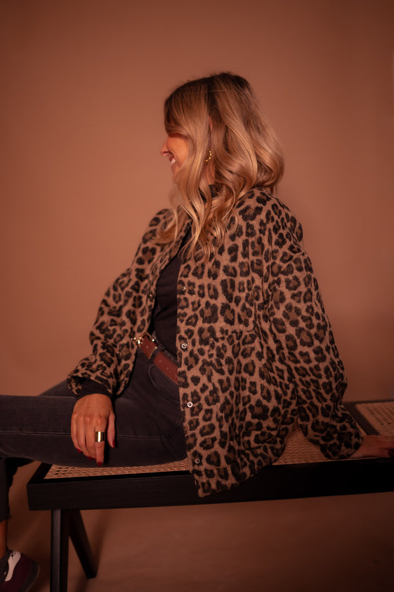 Leopard Cleo Bomber Jacket