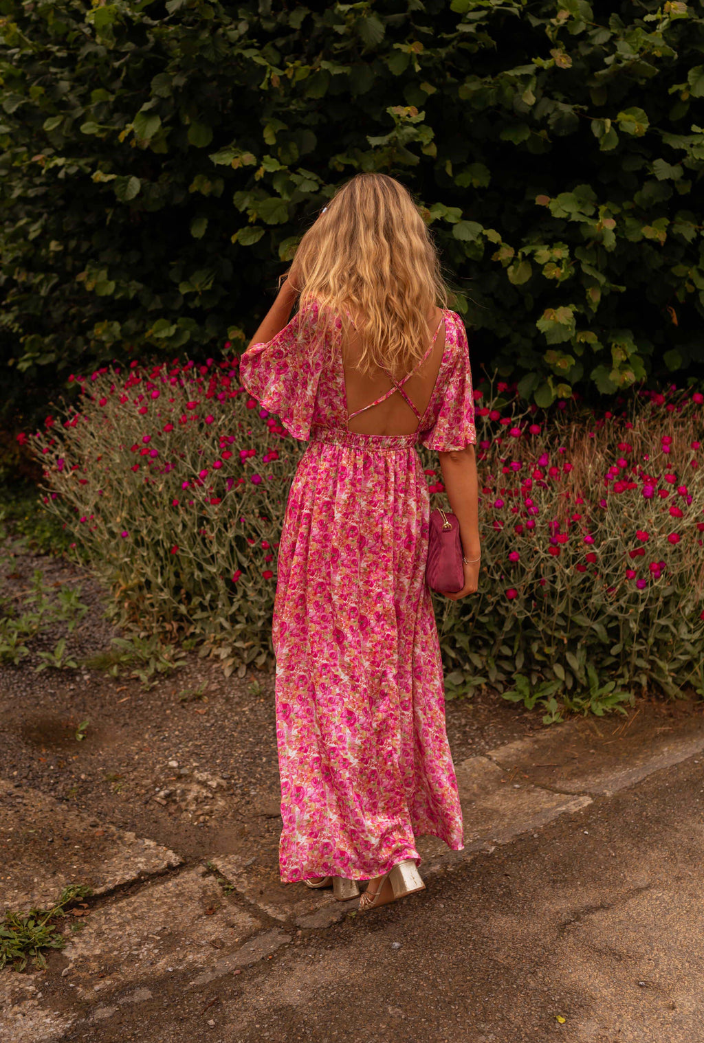 hot pink daphne dress Colette By Daphne CL5139