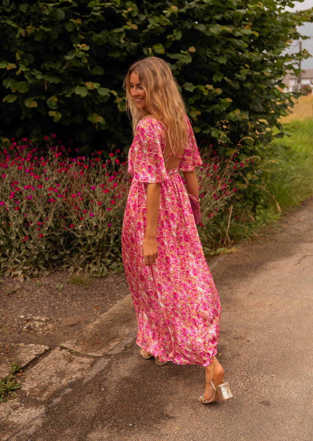 floral maxi dress fitted Floral Beauty Maxi Dress