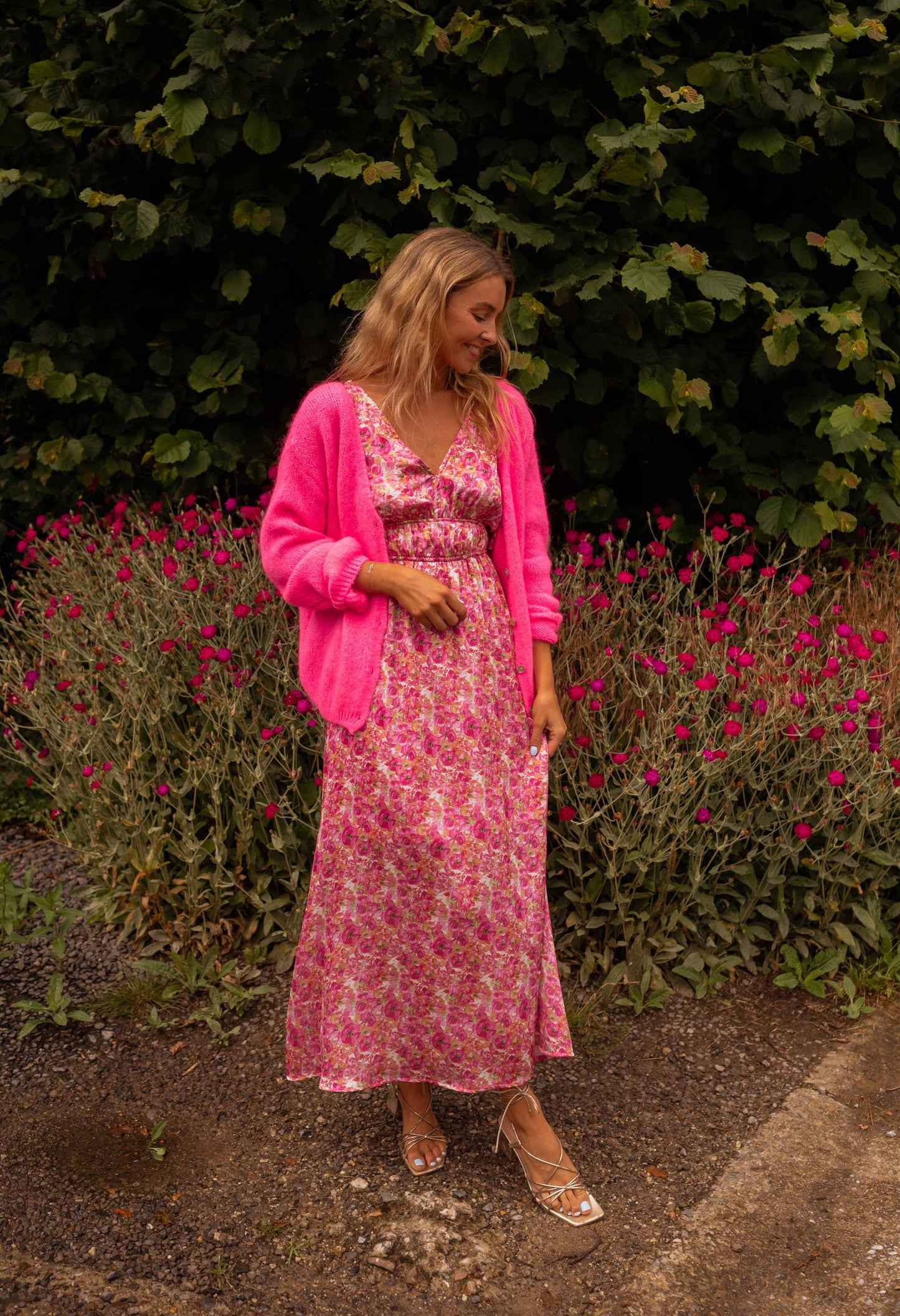 Floral Pink Daphne Dress