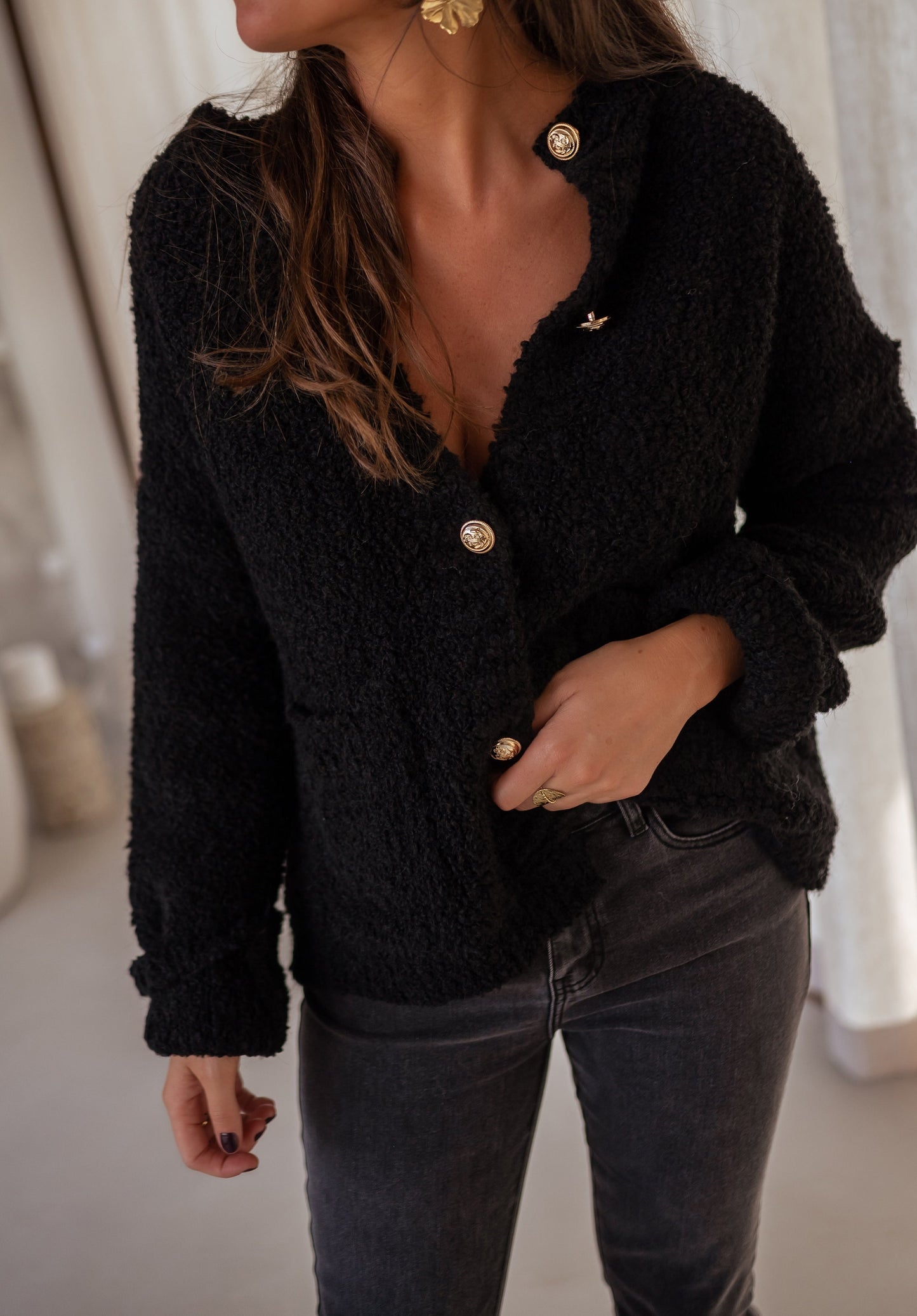 Black Charly Cardigan