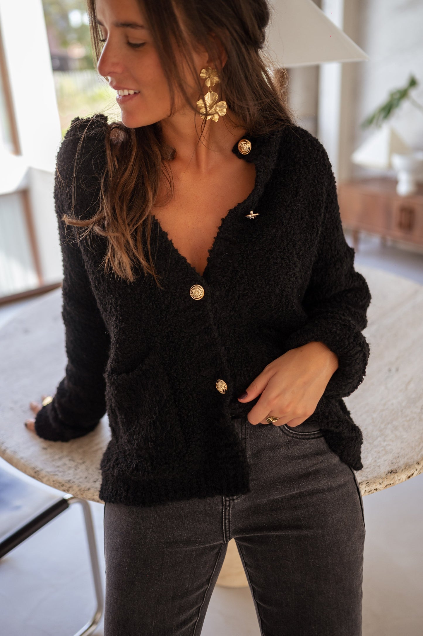 Black Charly Cardigan