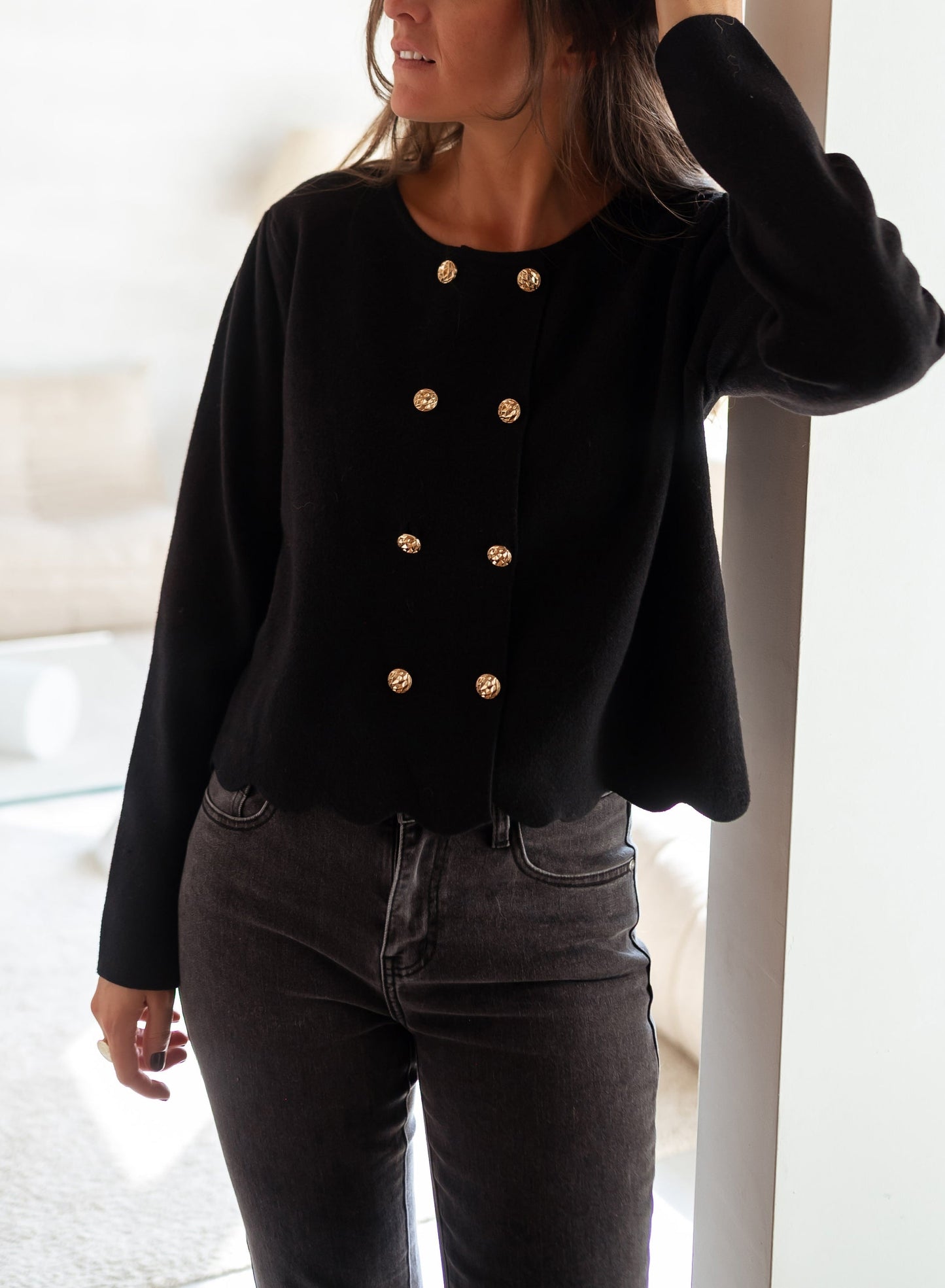 Black Avril Cardigan