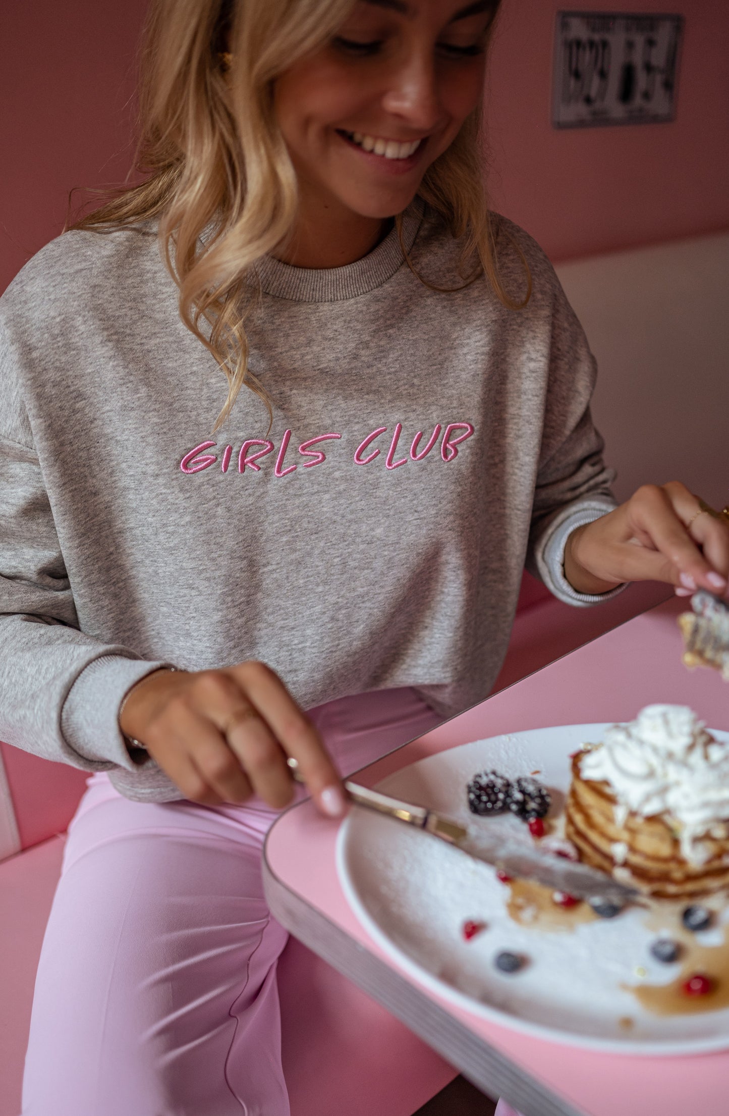 Grey Girls Club Sweater