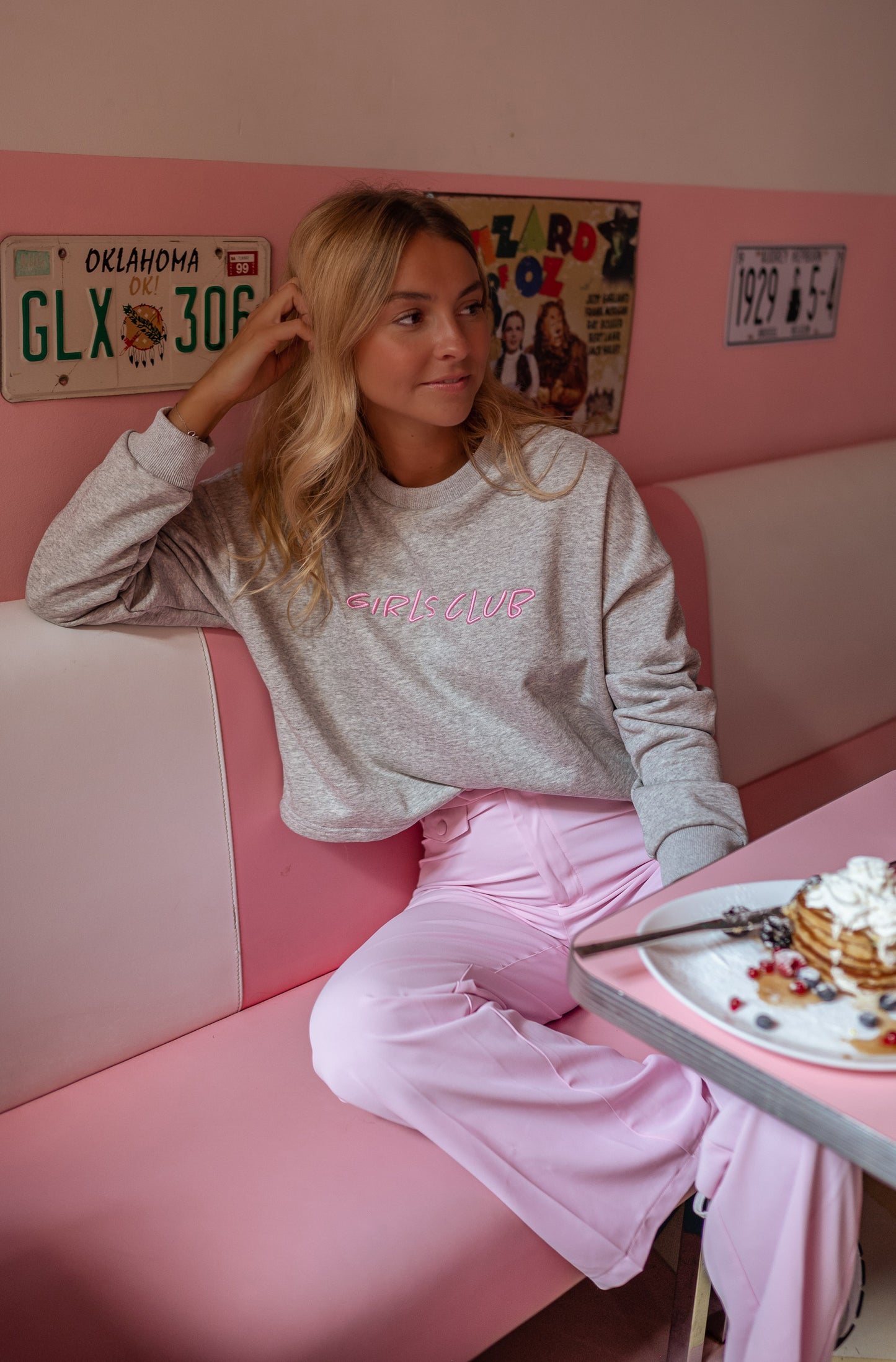 Grey Girls Club Sweater