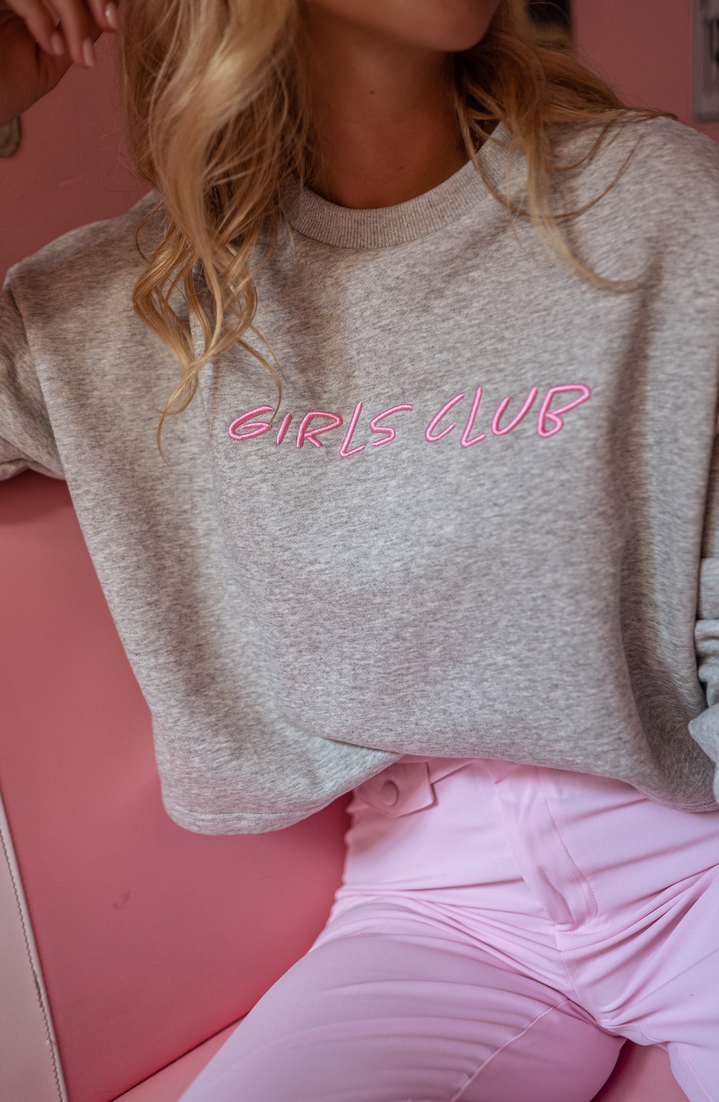 Grey Girls Club Sweater