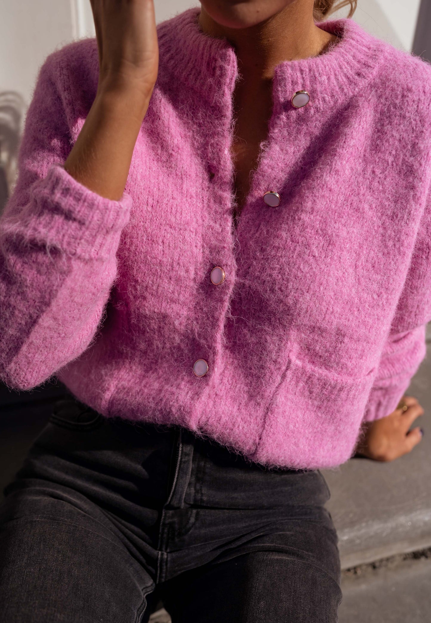 Pink Kyle Cardigan