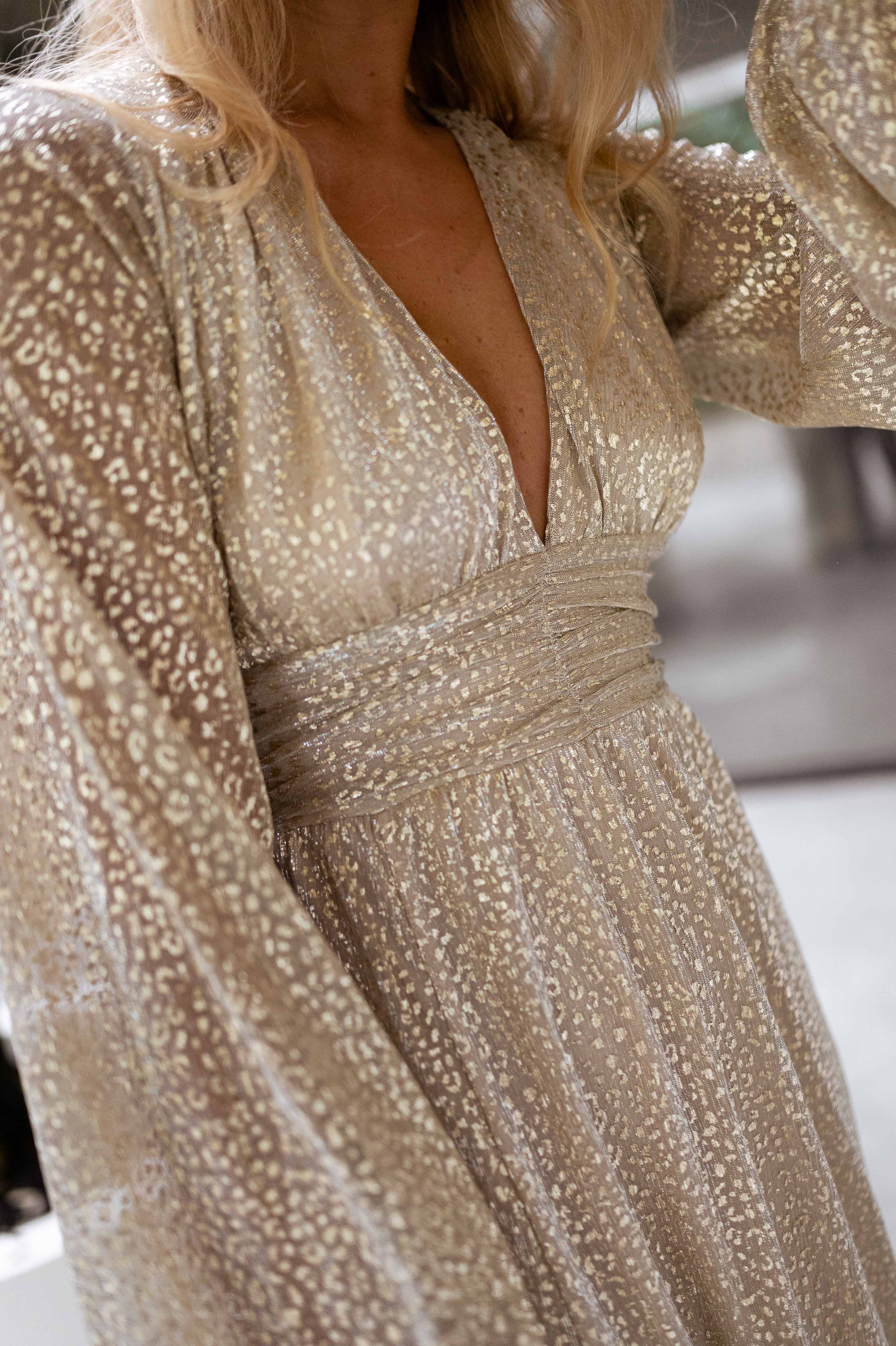 Golden Imane Maxi Dress