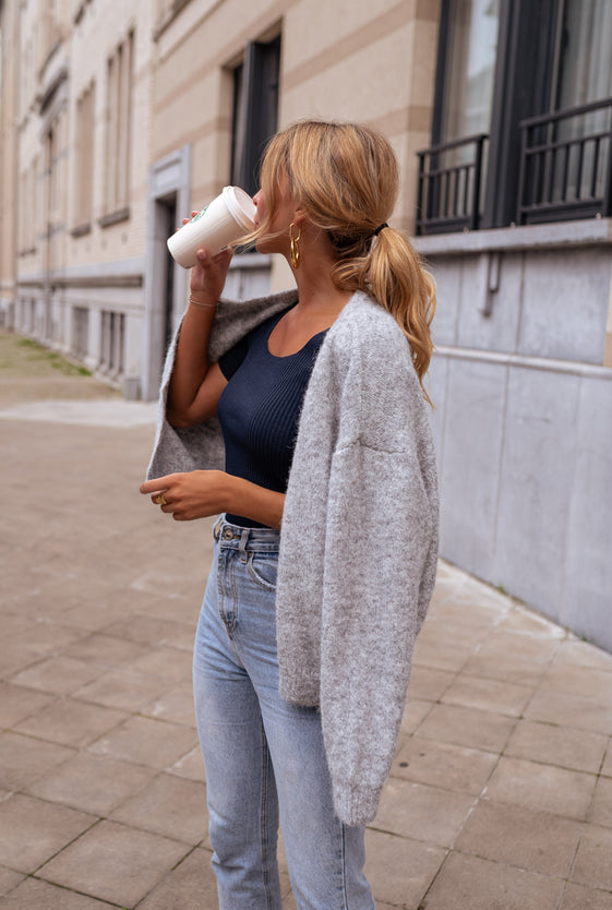 Grey Harris Cardigan – Easy Clothes North America