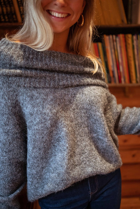 Grey Melan Sweater