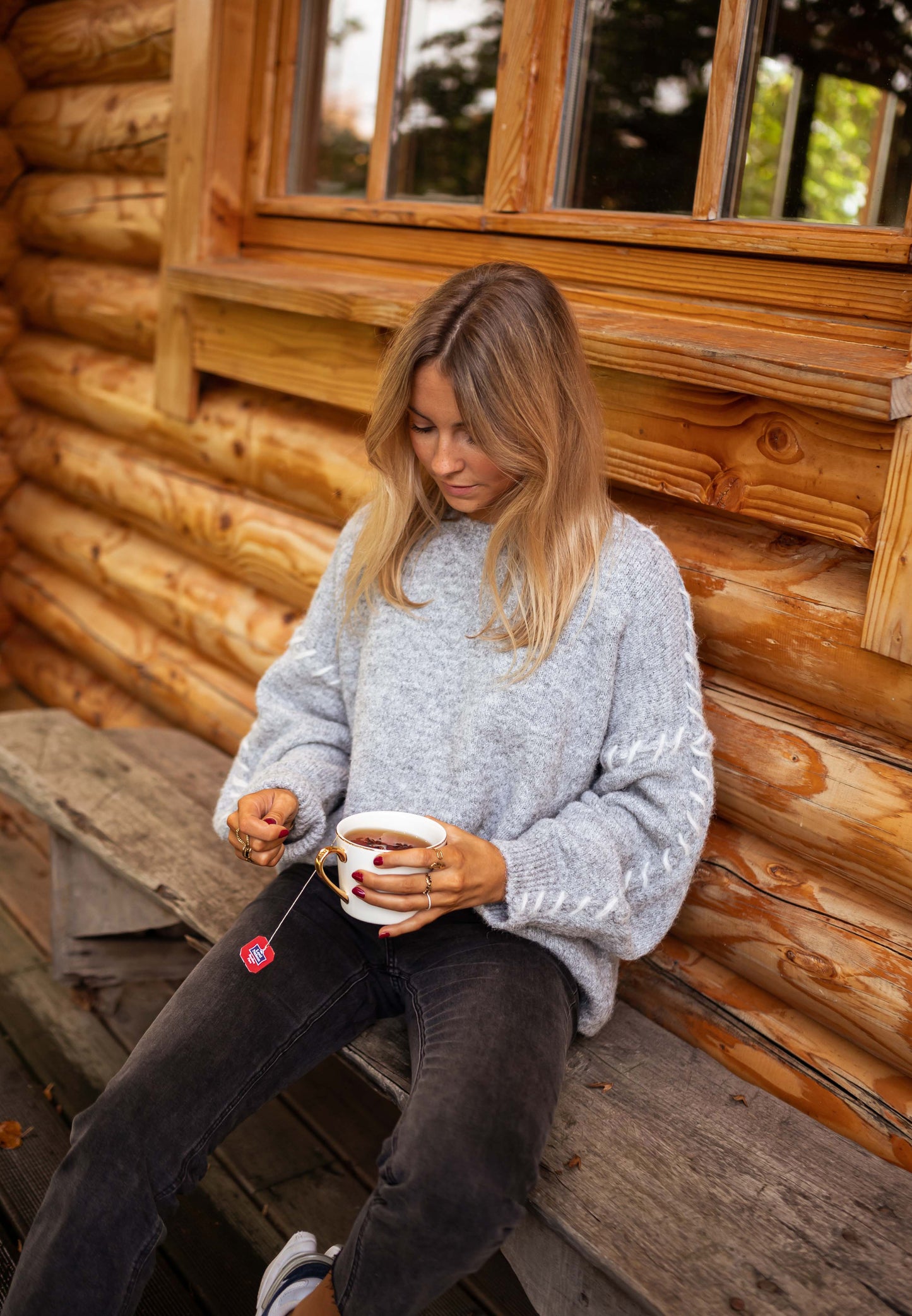 Grey Leo Sweater