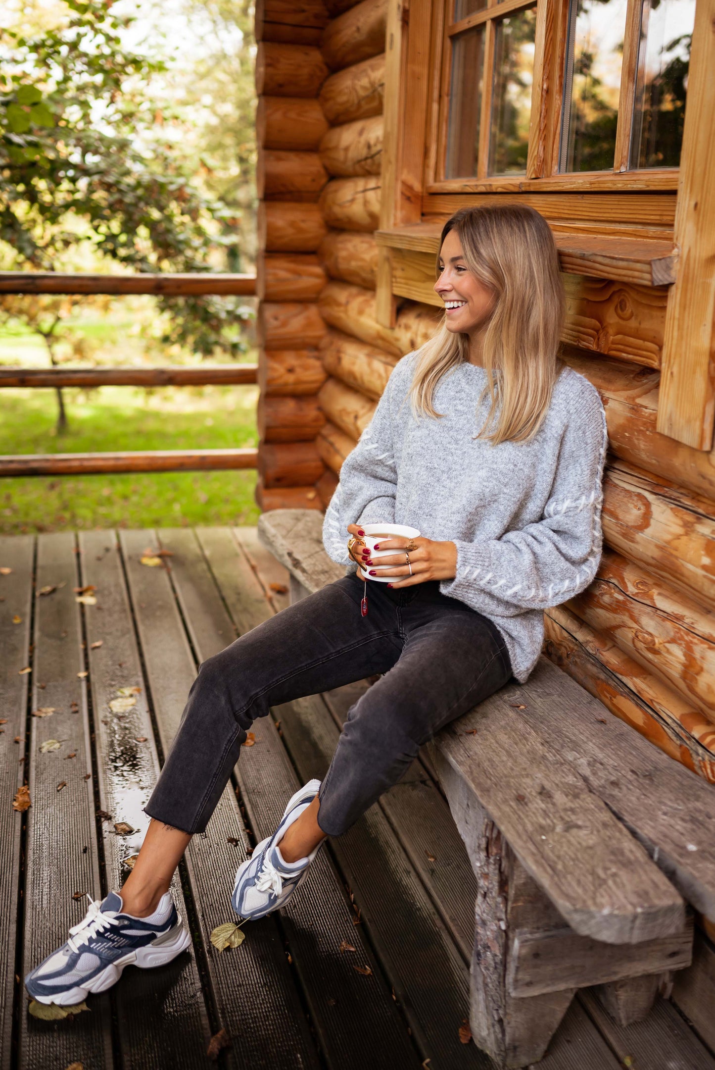 Grey Leo Sweater