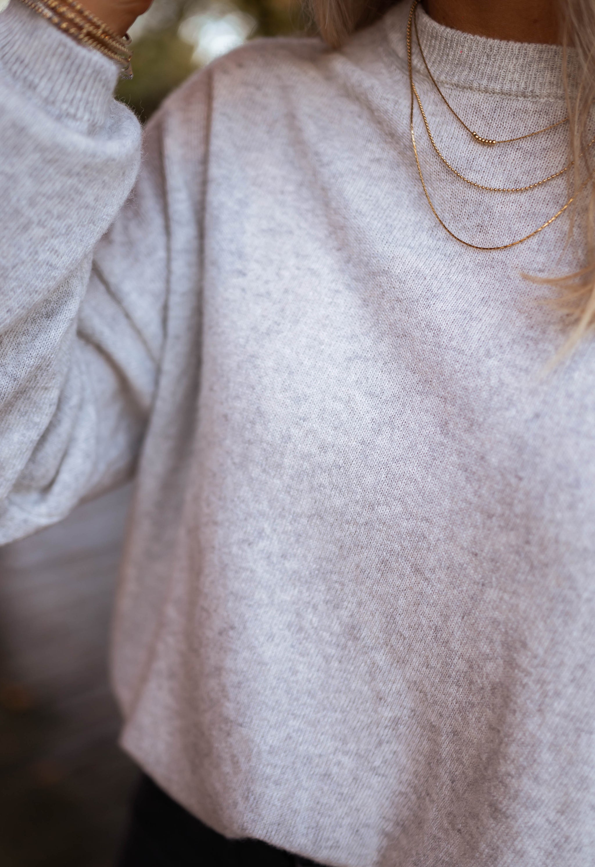 Grey Iris Cashmere Sweater