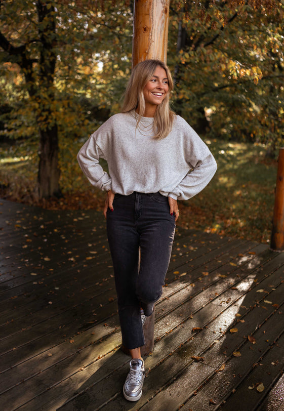 Grey Iris Cashmere Sweater