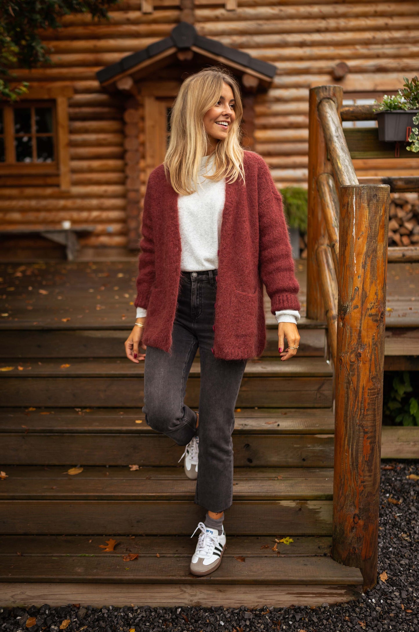 Burgundy Gabriel Cardigan