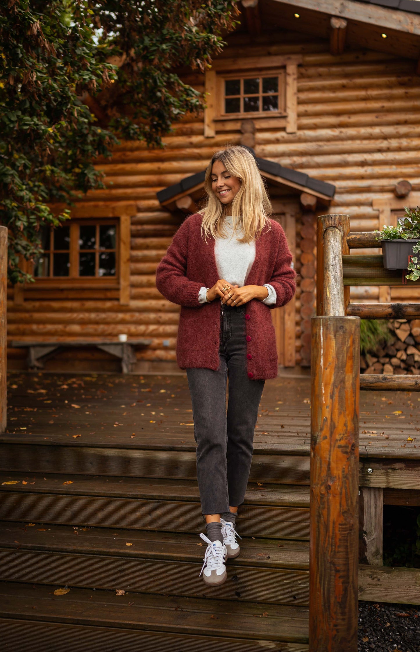 Burgundy Gabriel Cardigan