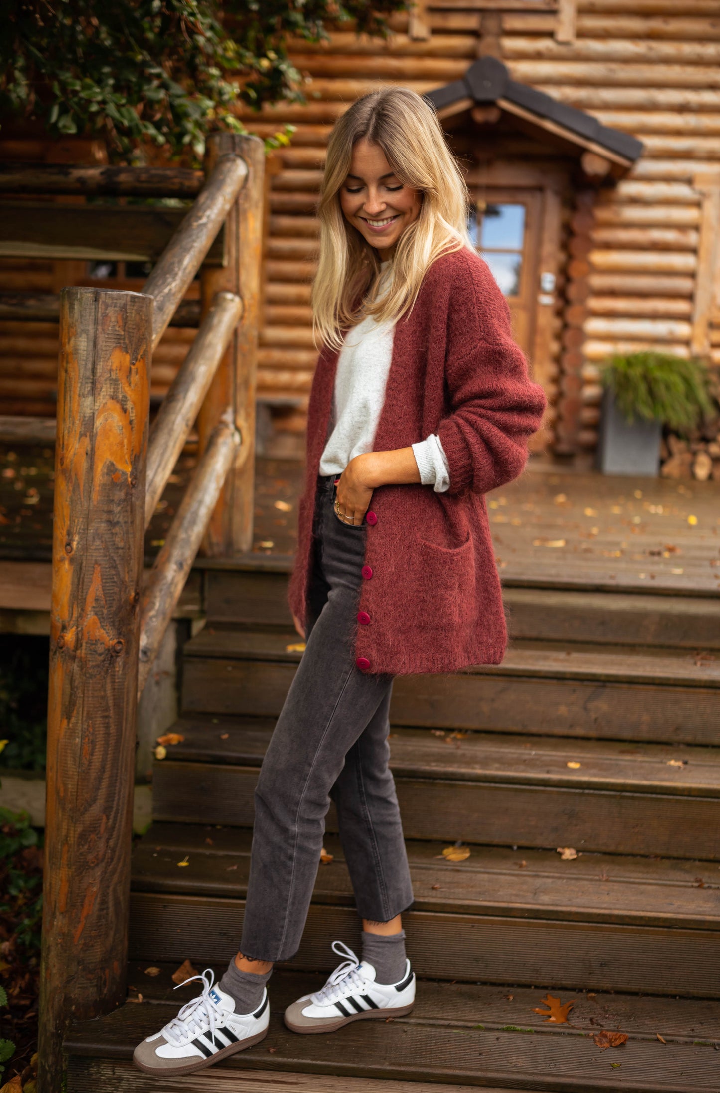 Burgundy Gabriel Cardigan