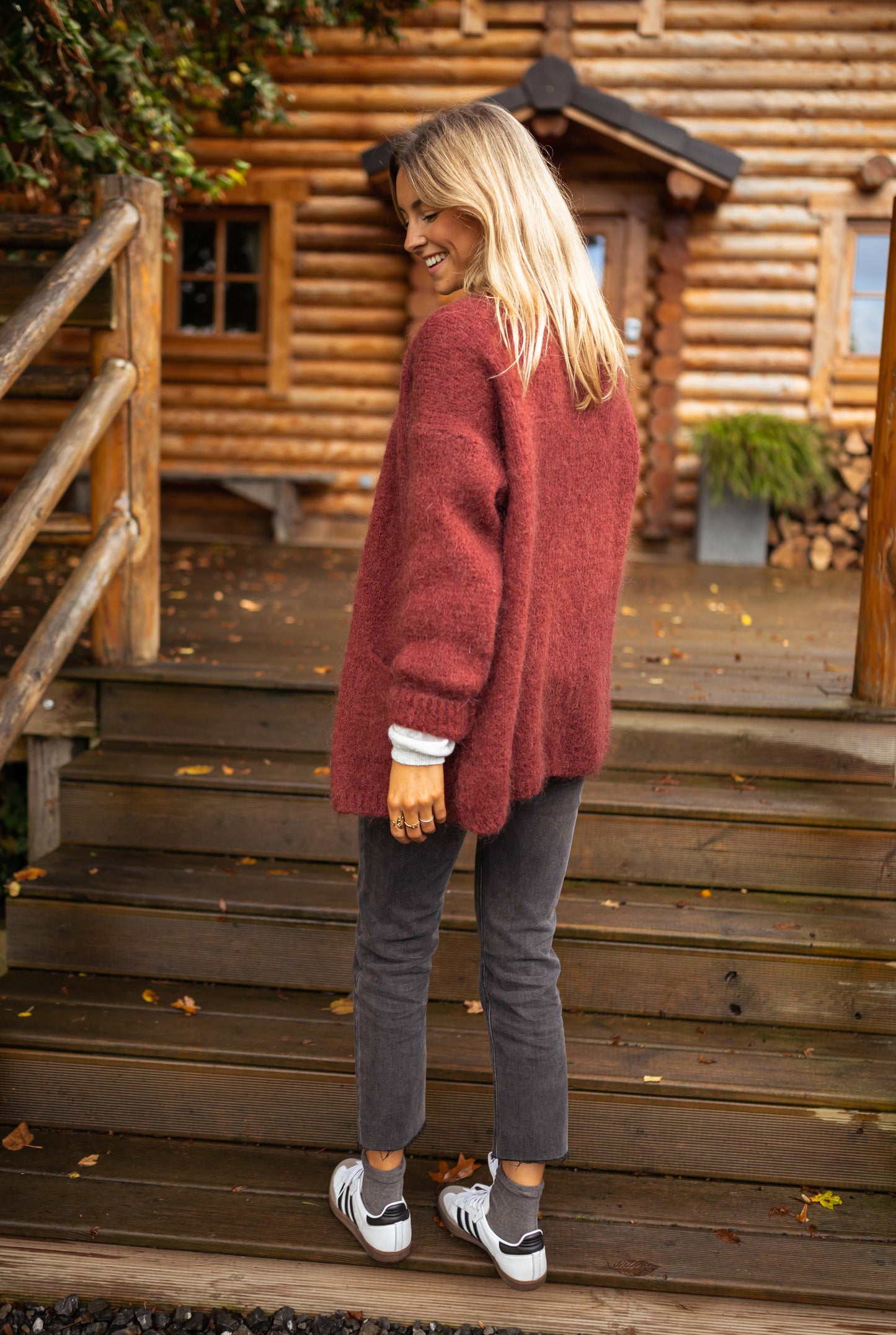 Burgundy Gabriel Cardigan