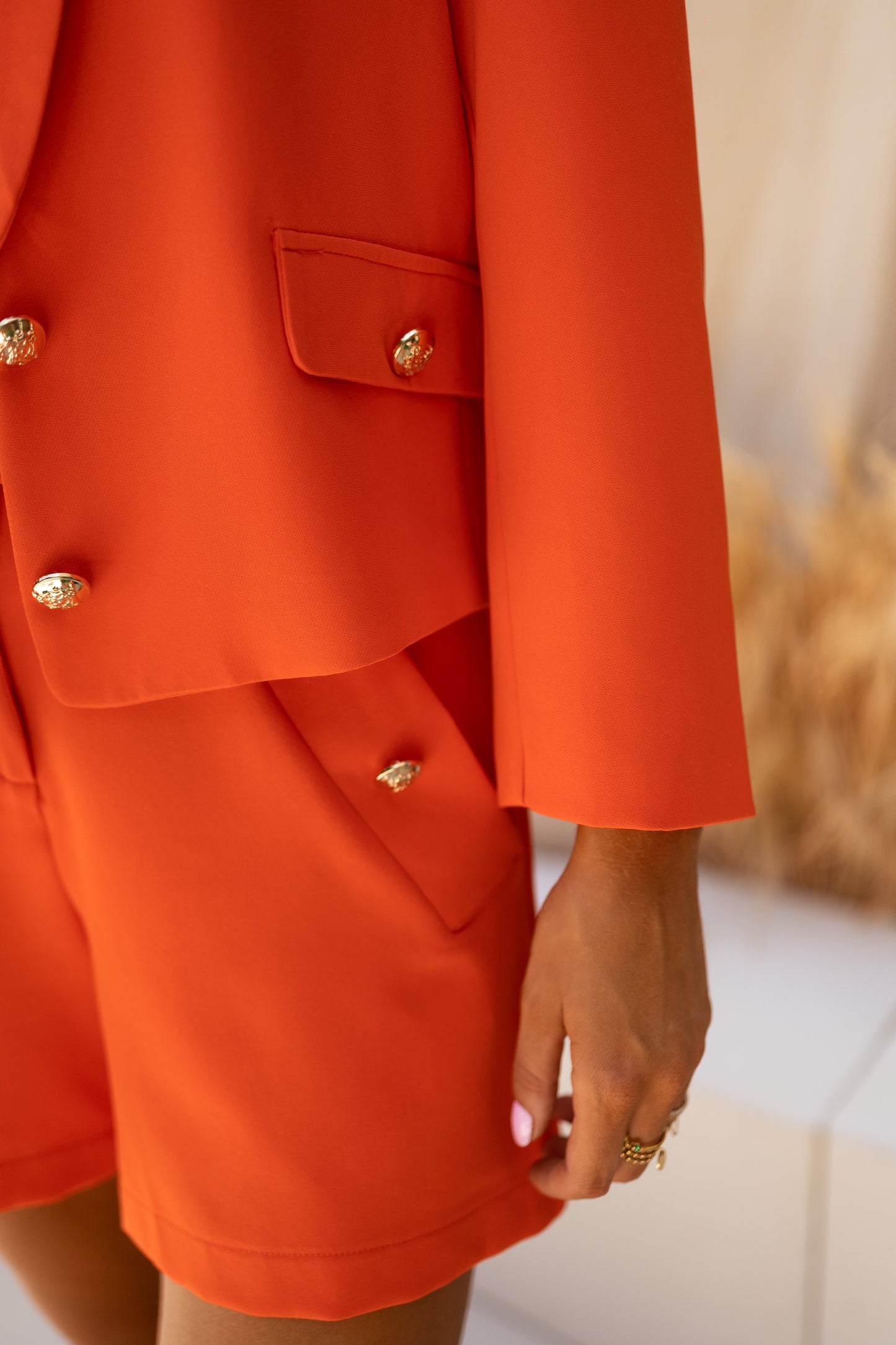 Orange Estella Blazer