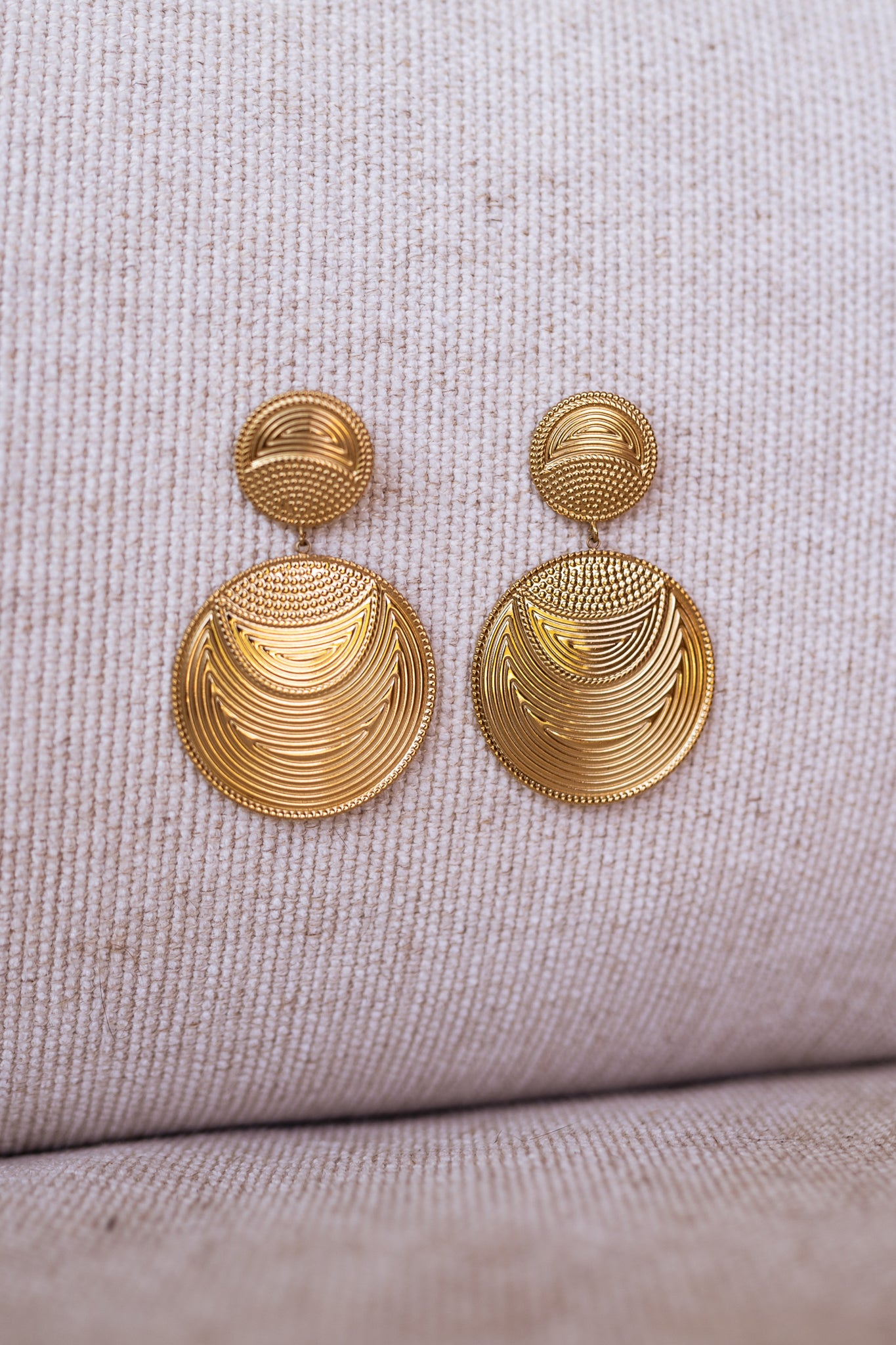 Golden Gory Earrings