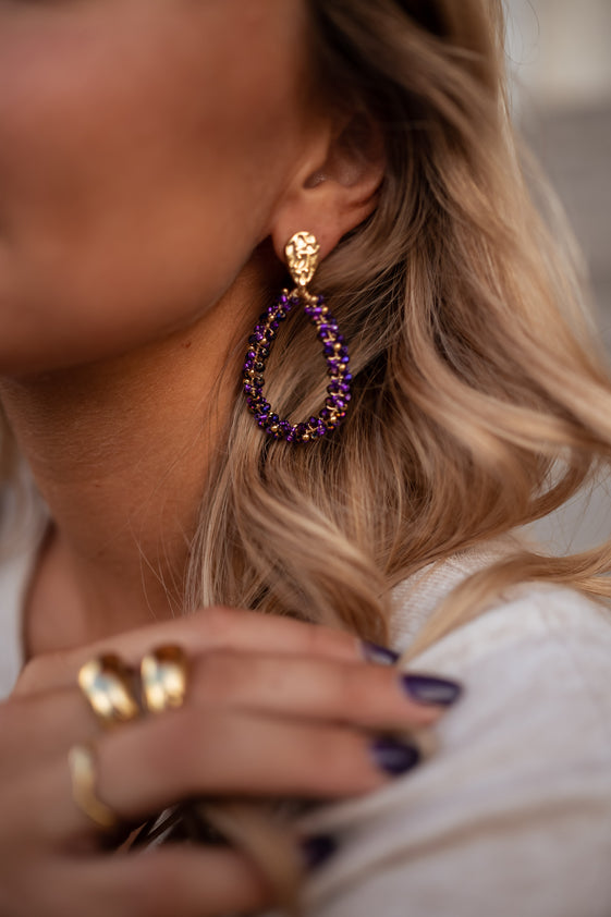 Purple Moreno Earrings