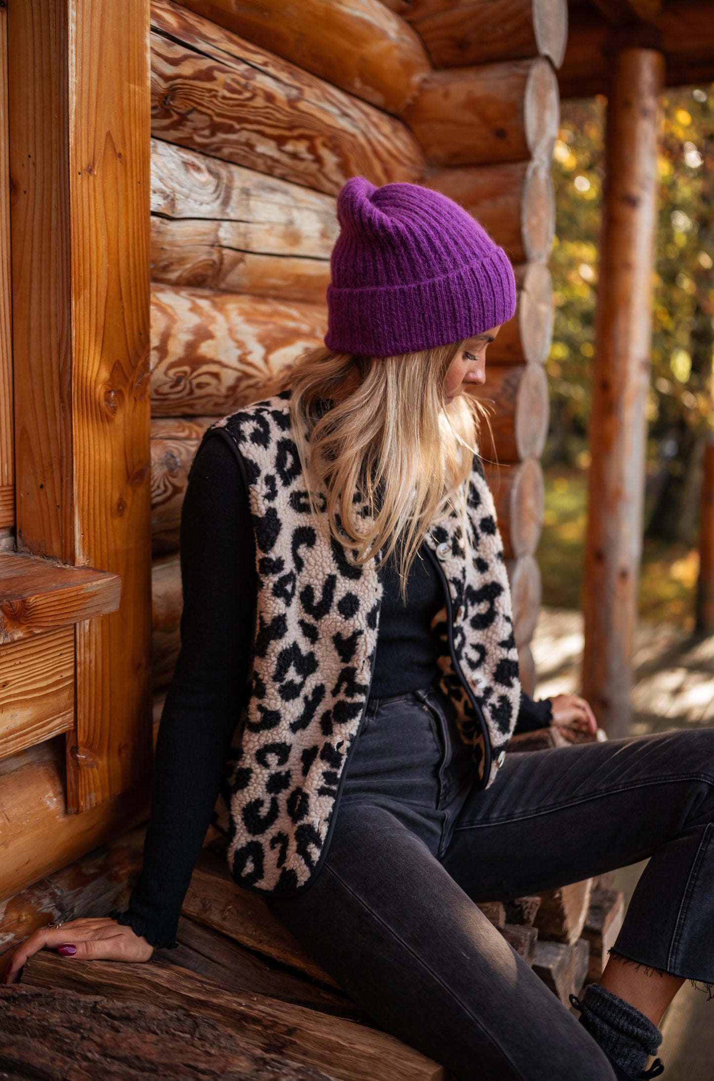 Leopard Sleeveless Abby Cardigan