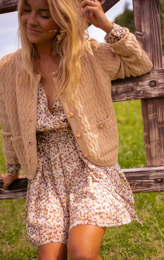 Beige Lysou Dress