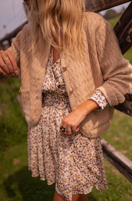 Camel Elsa Cardigan