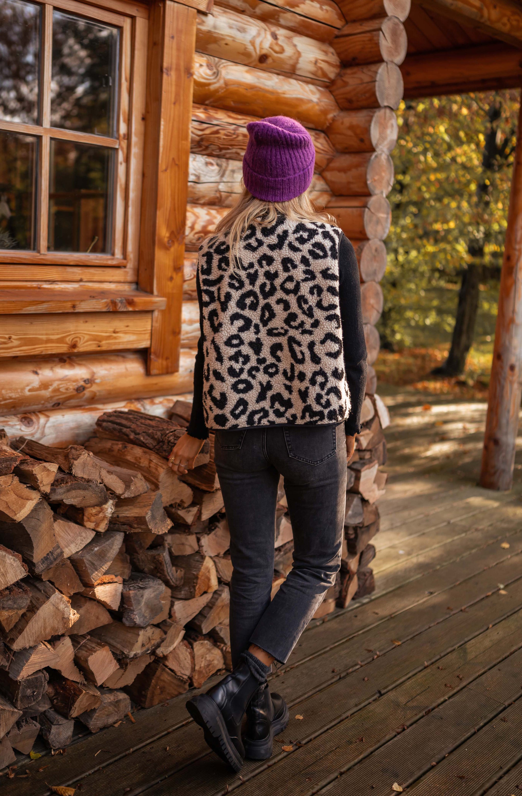 Leopard Sleeveless Abby Cardigan