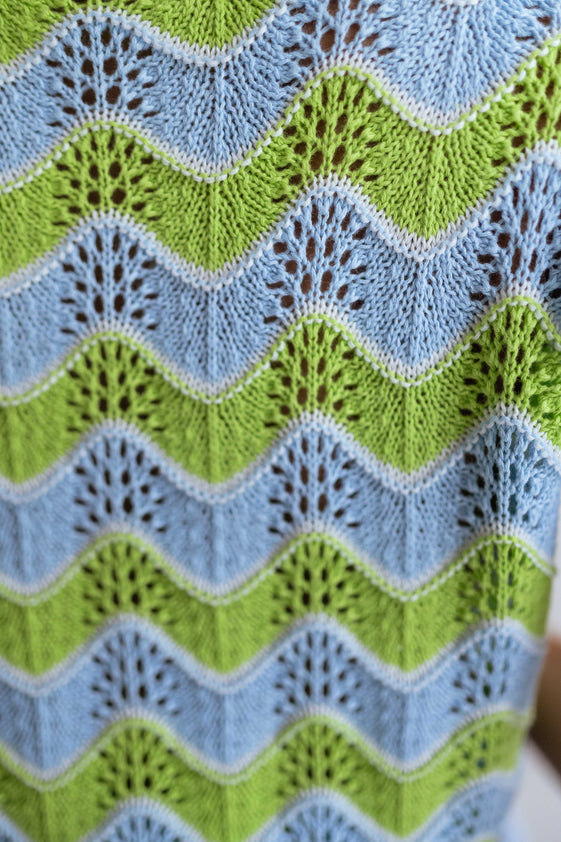 Green and Blue Crochet Stany Top