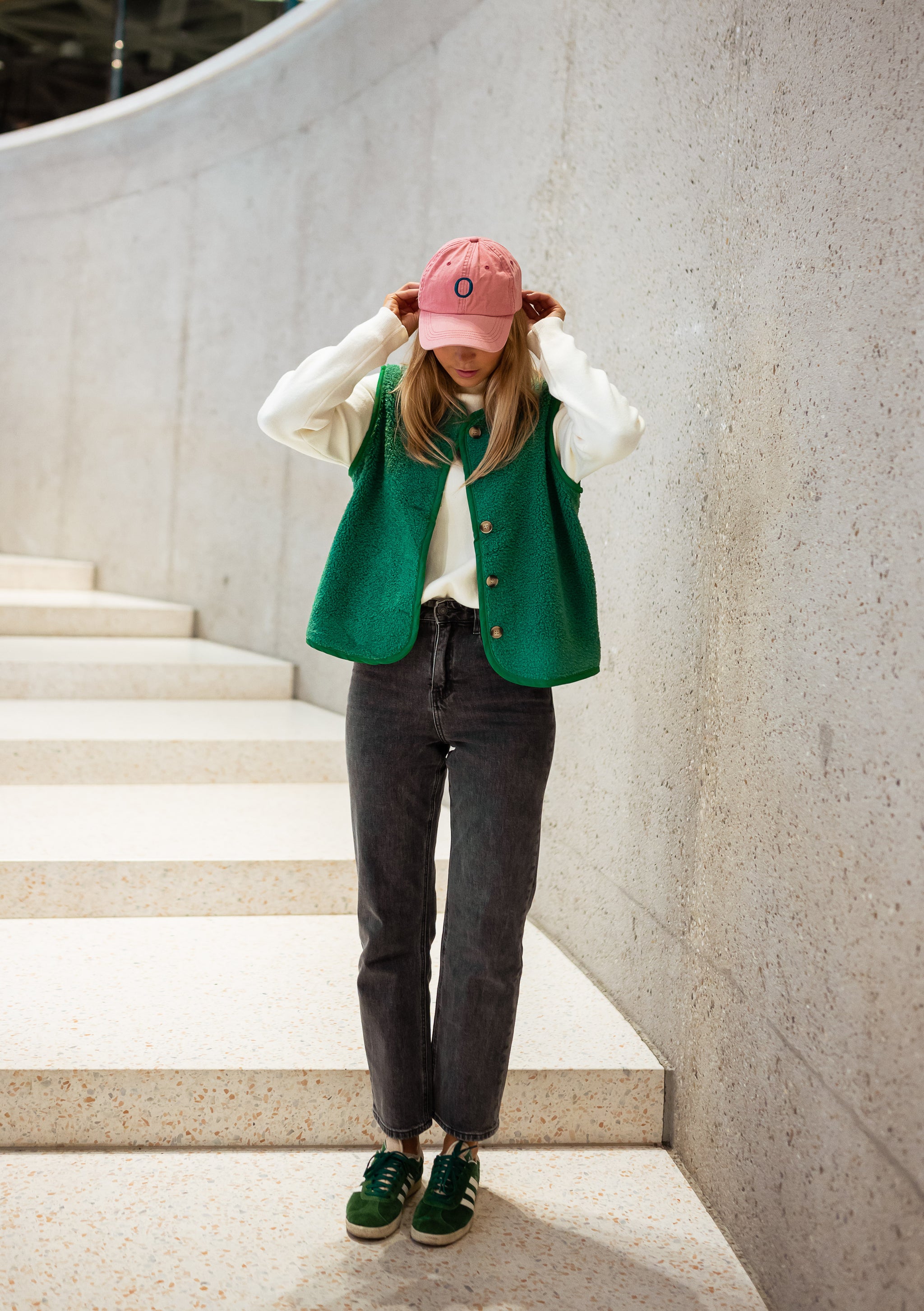 Green Jay Sleeveless Cardigan