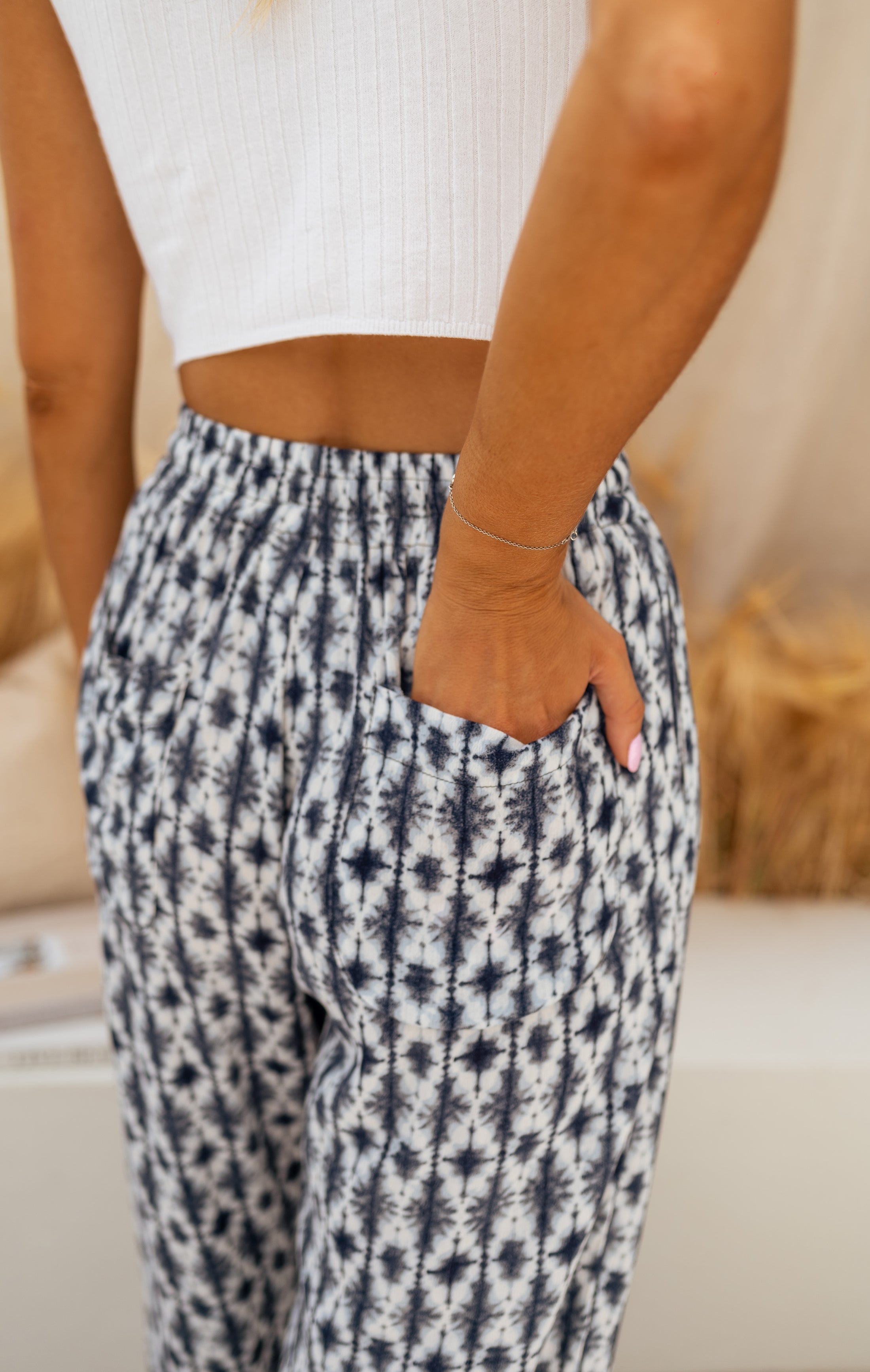 Simona Bedazzled Pants Black