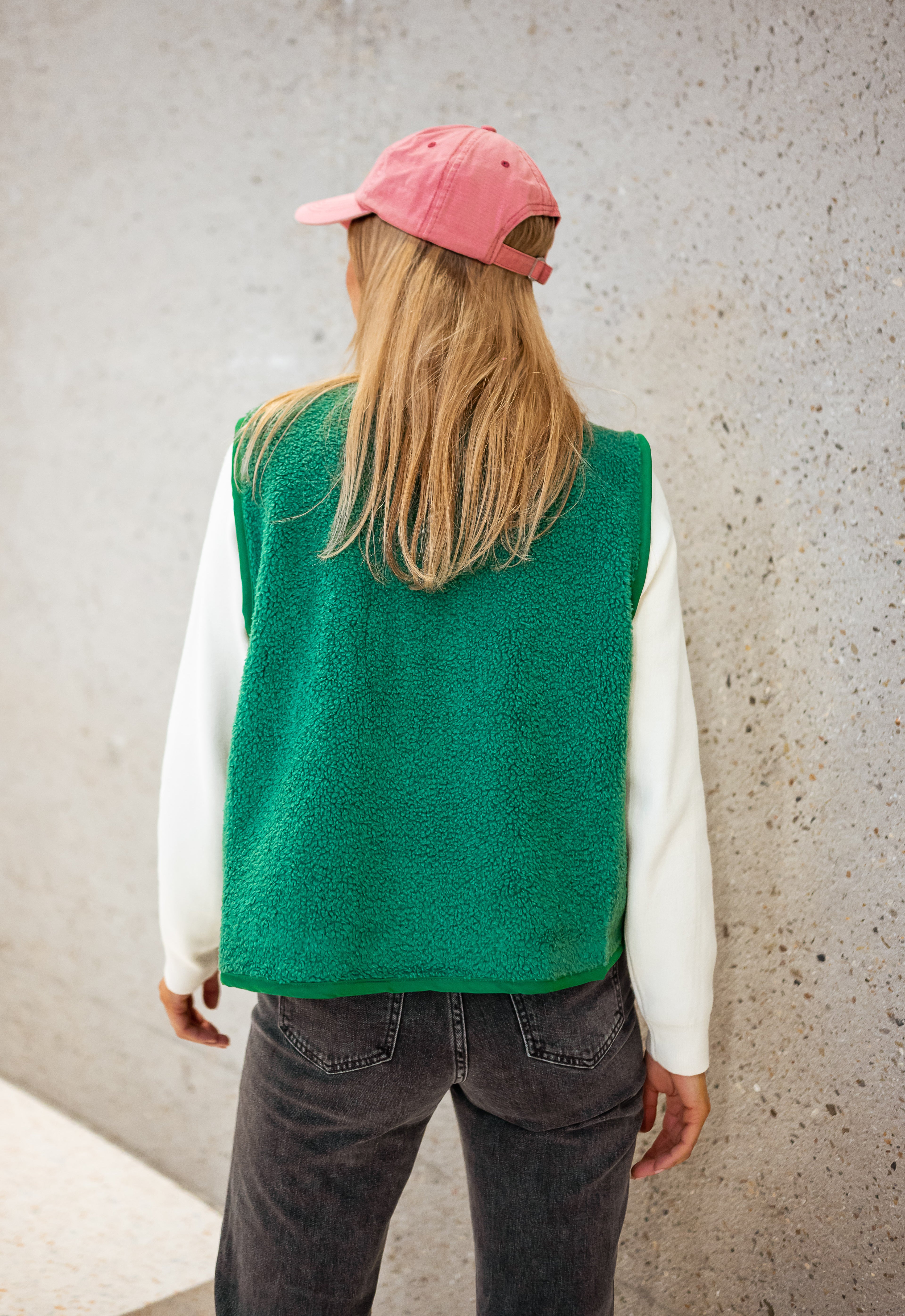 Green Jay Sleeveless Cardigan