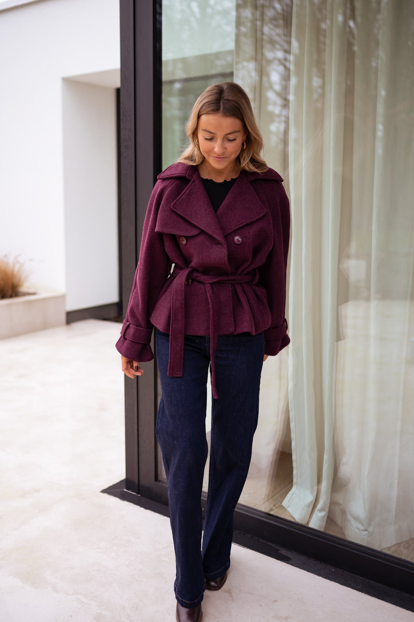 Burgundy Malvy Coat