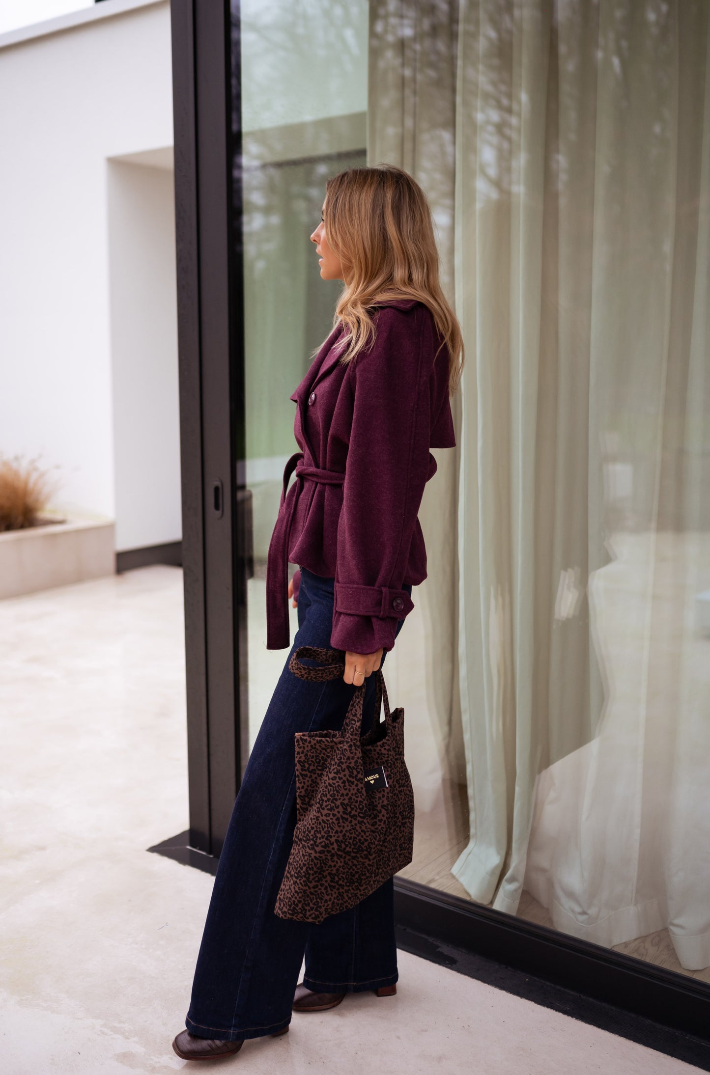 Burgundy Malvy Coat