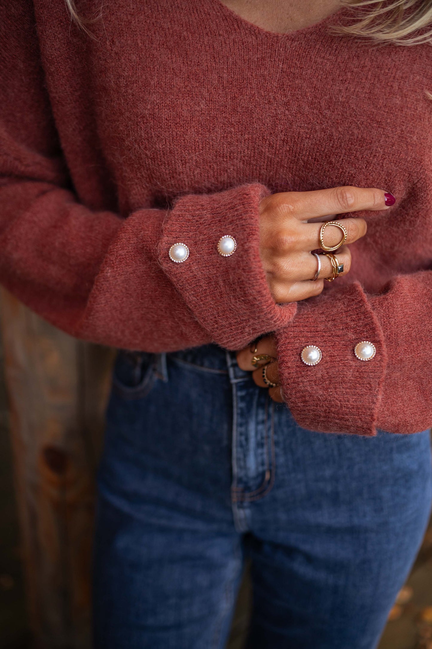 Brick Leonie Sweater