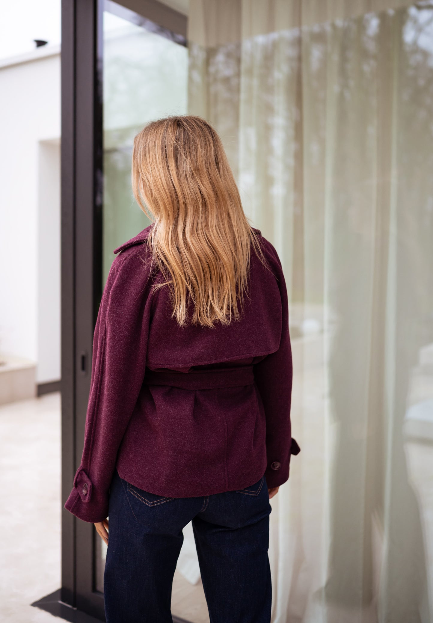 Burgundy Malvy Coat