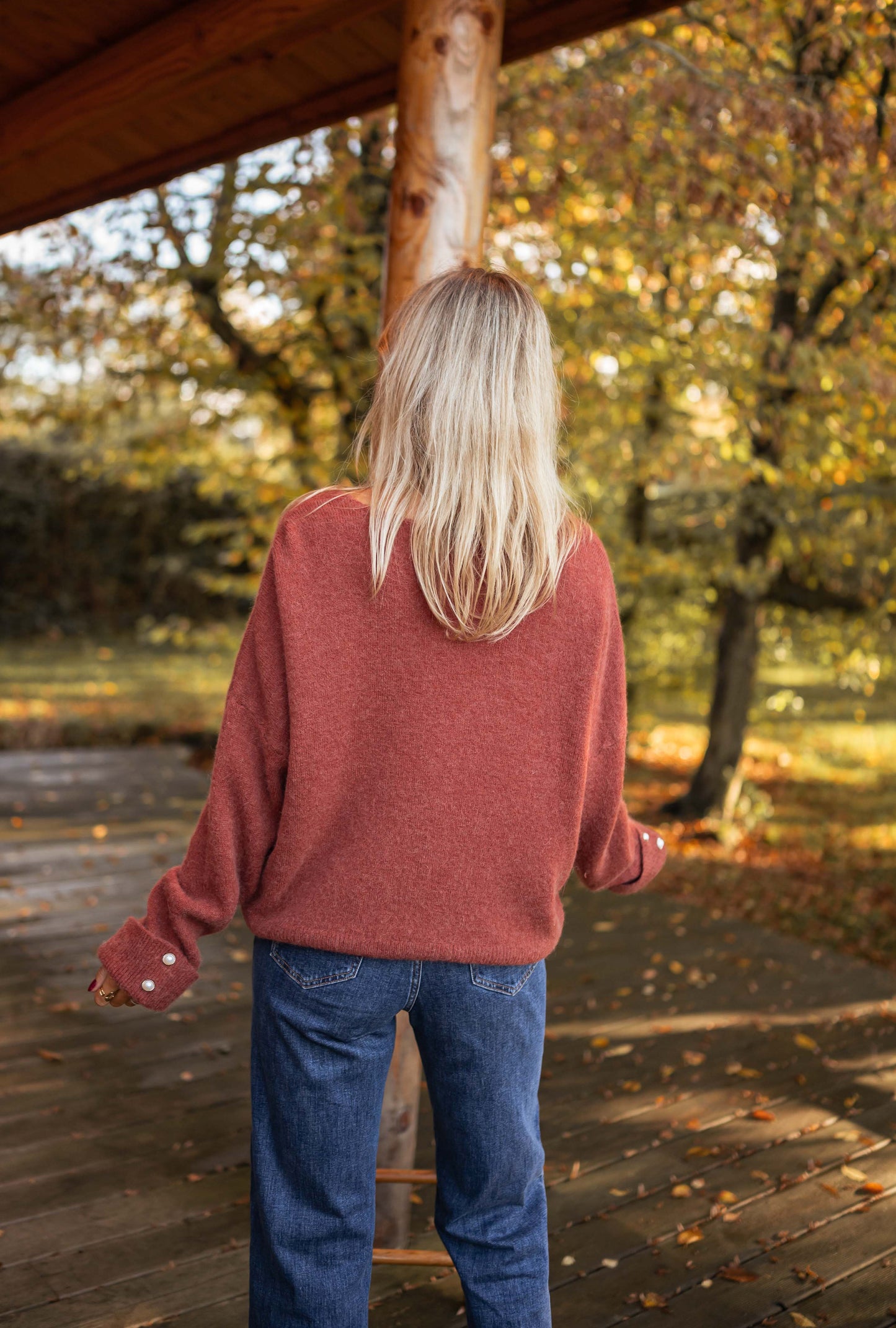 Brick Leonie Sweater