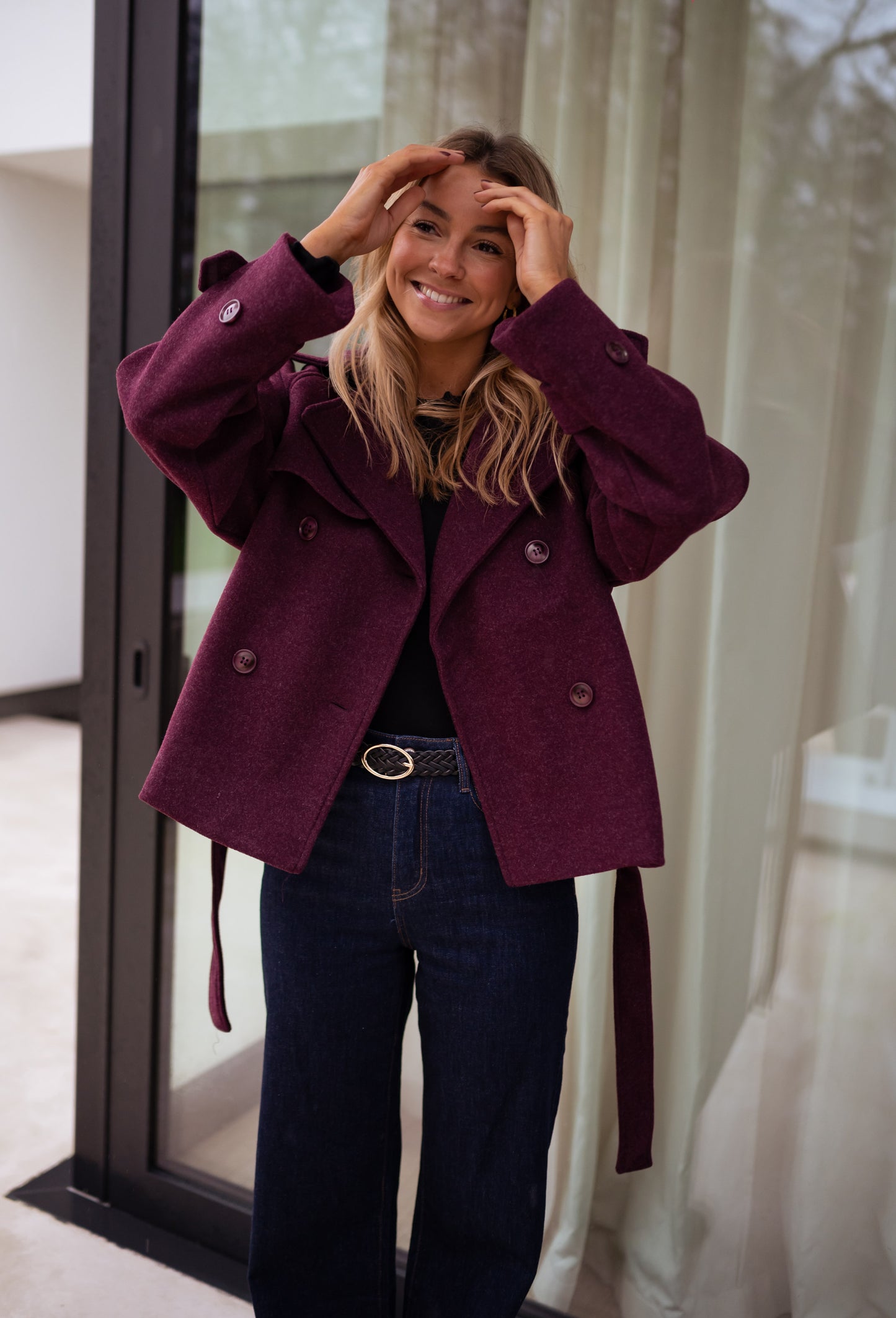 Burgundy Malvy Coat