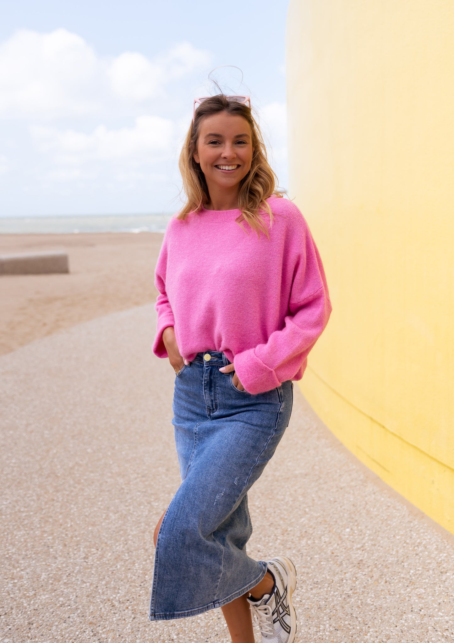 Denim Cameo Skirt