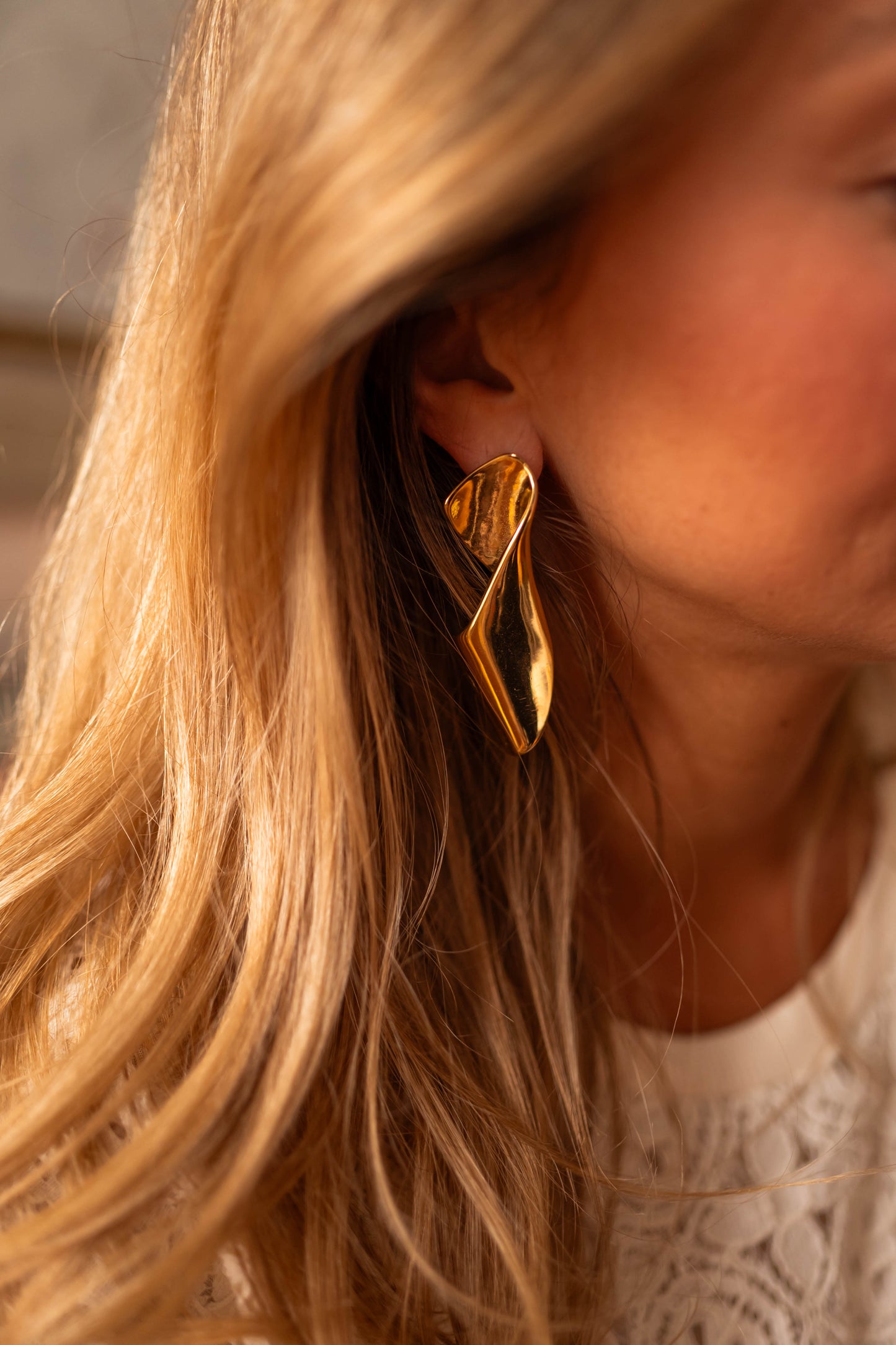 Golden Sury Earrings