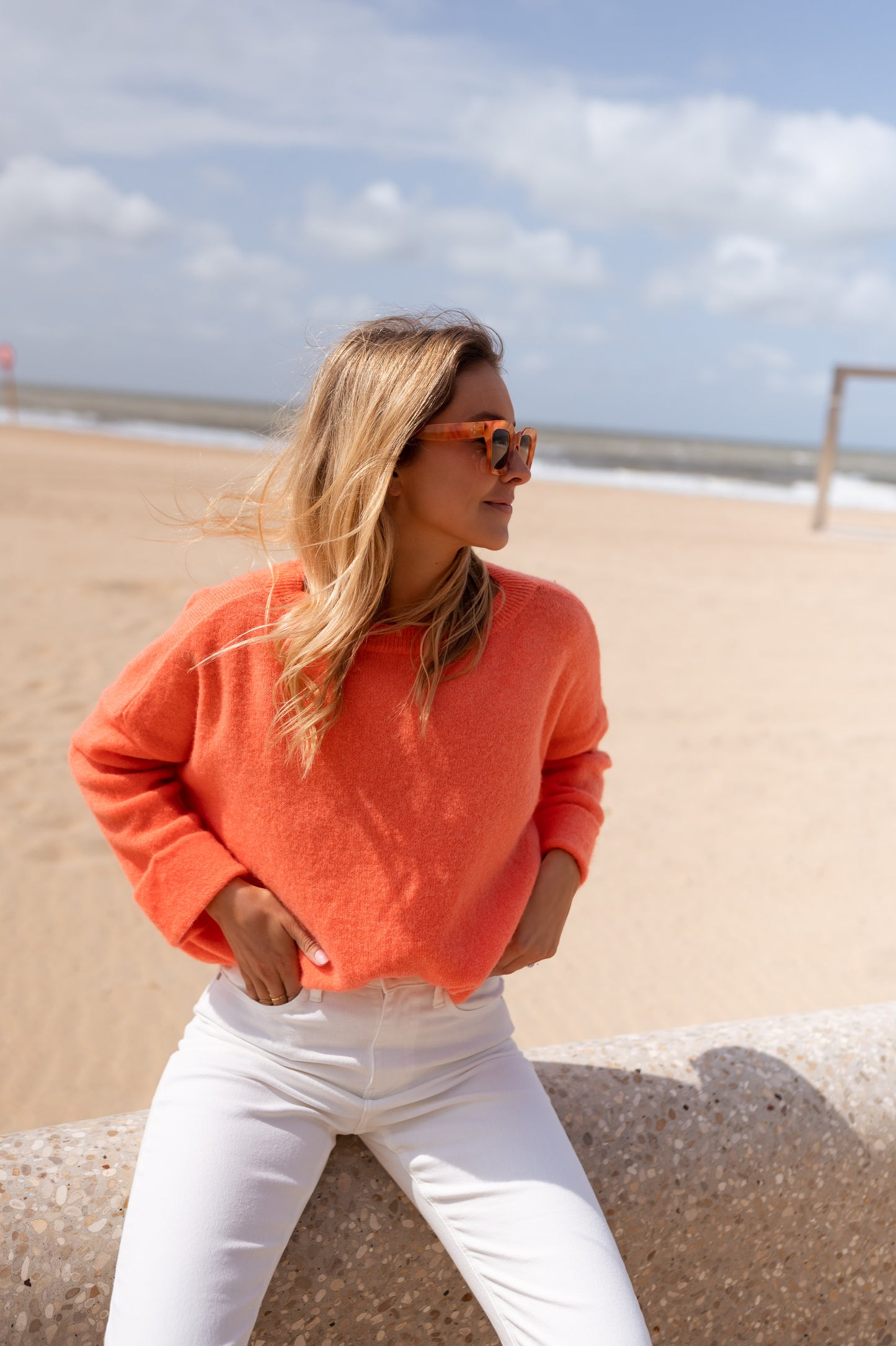 Orange Jena Sweater