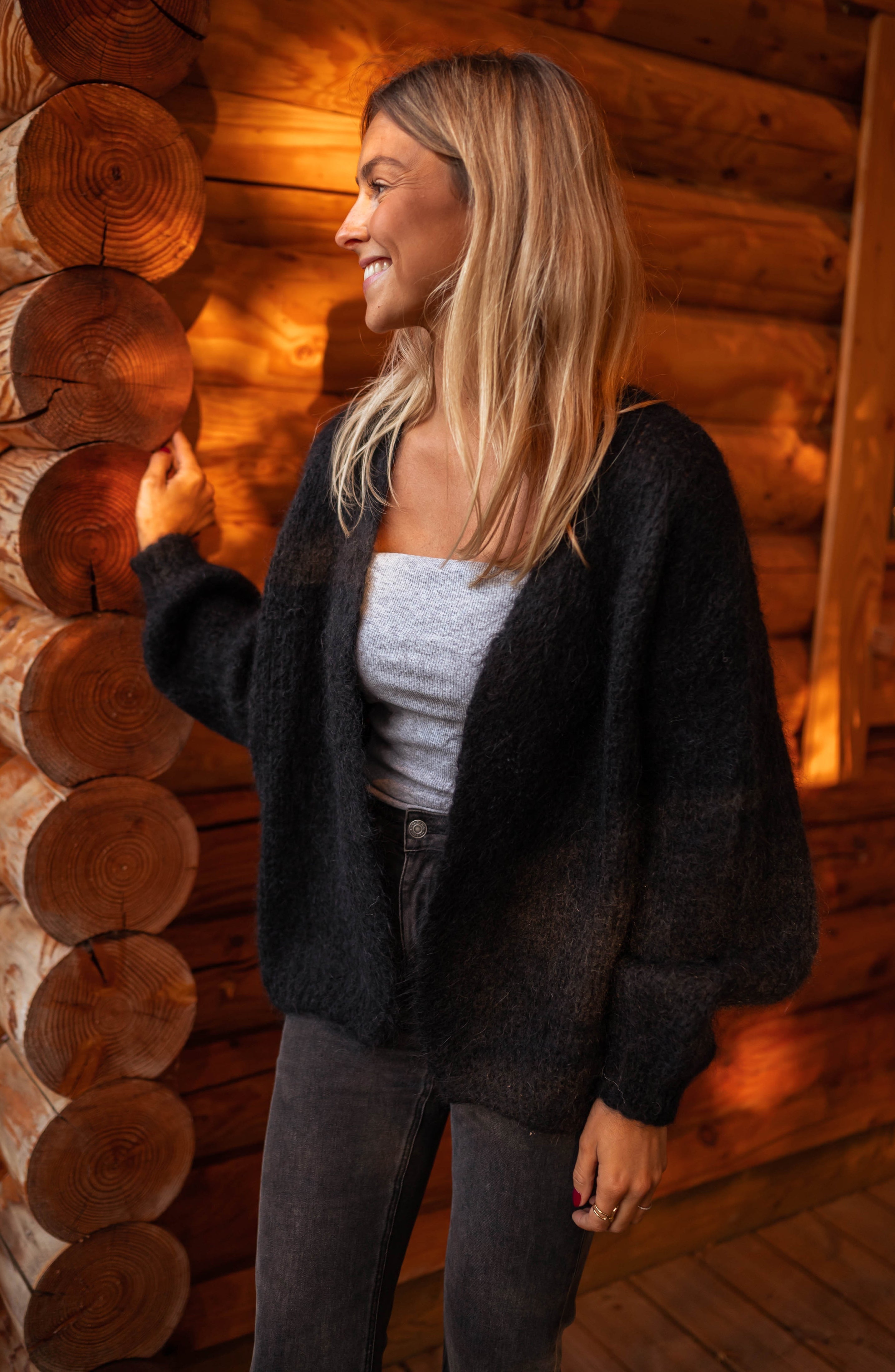 Black Alina Cardigan