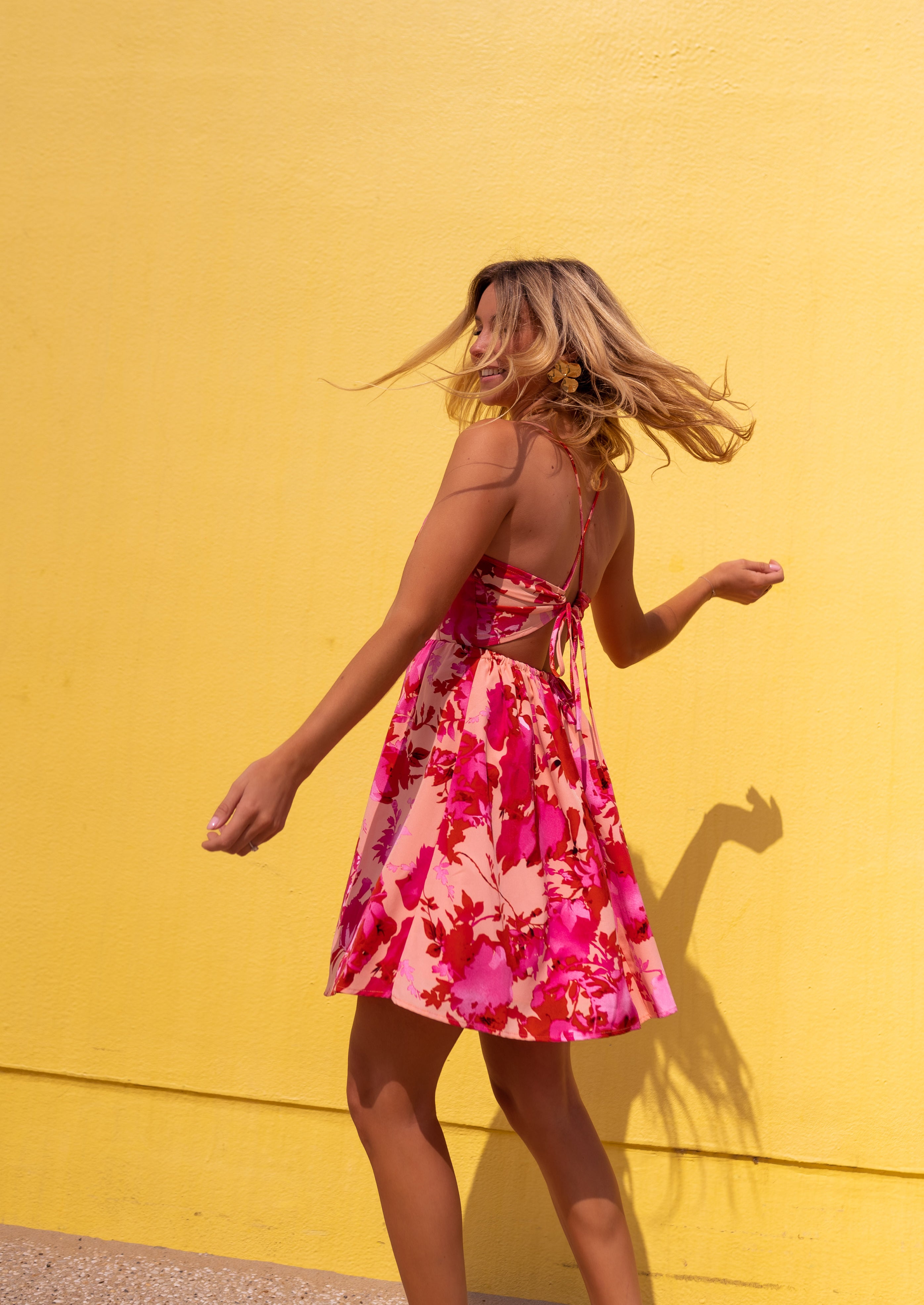 Pink Floral Nolwenn Dress