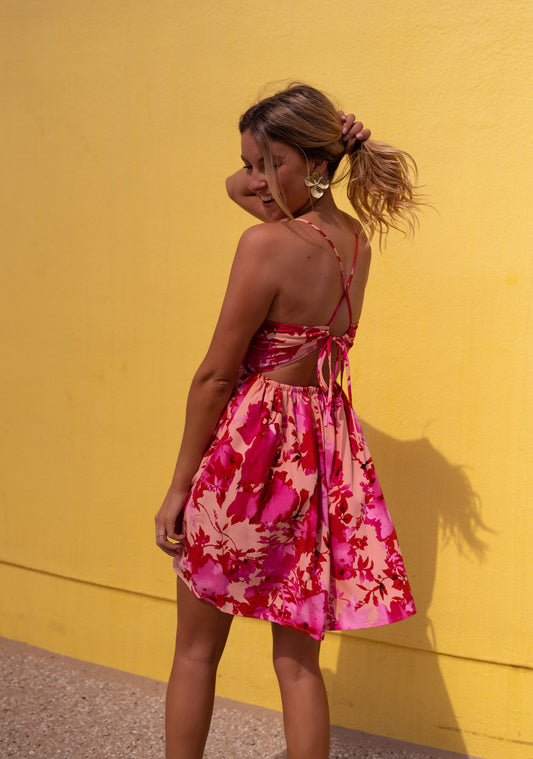 Pink Floral Nolwenn Dress