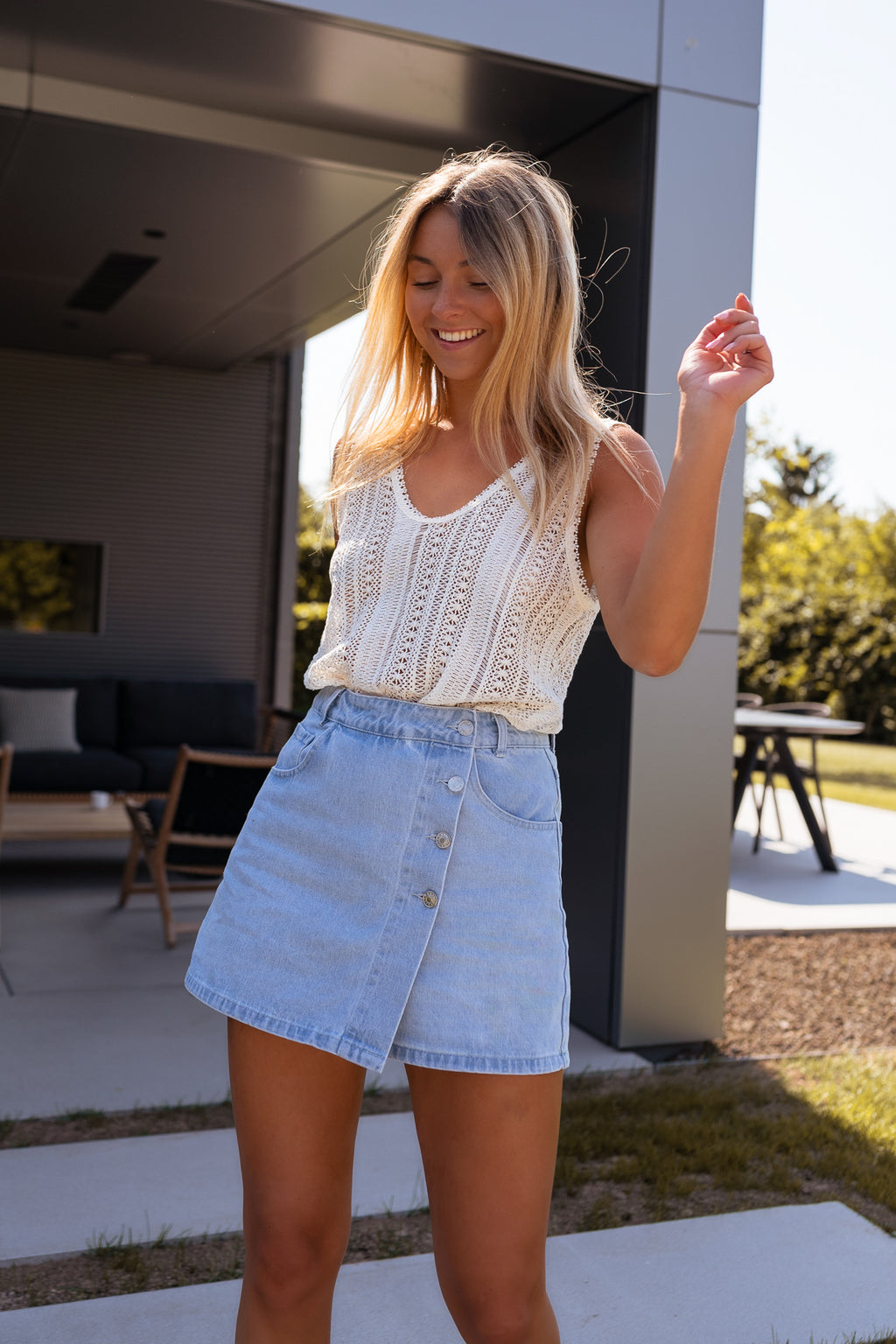 Denim Lilia Skort – Easy Clothes North America